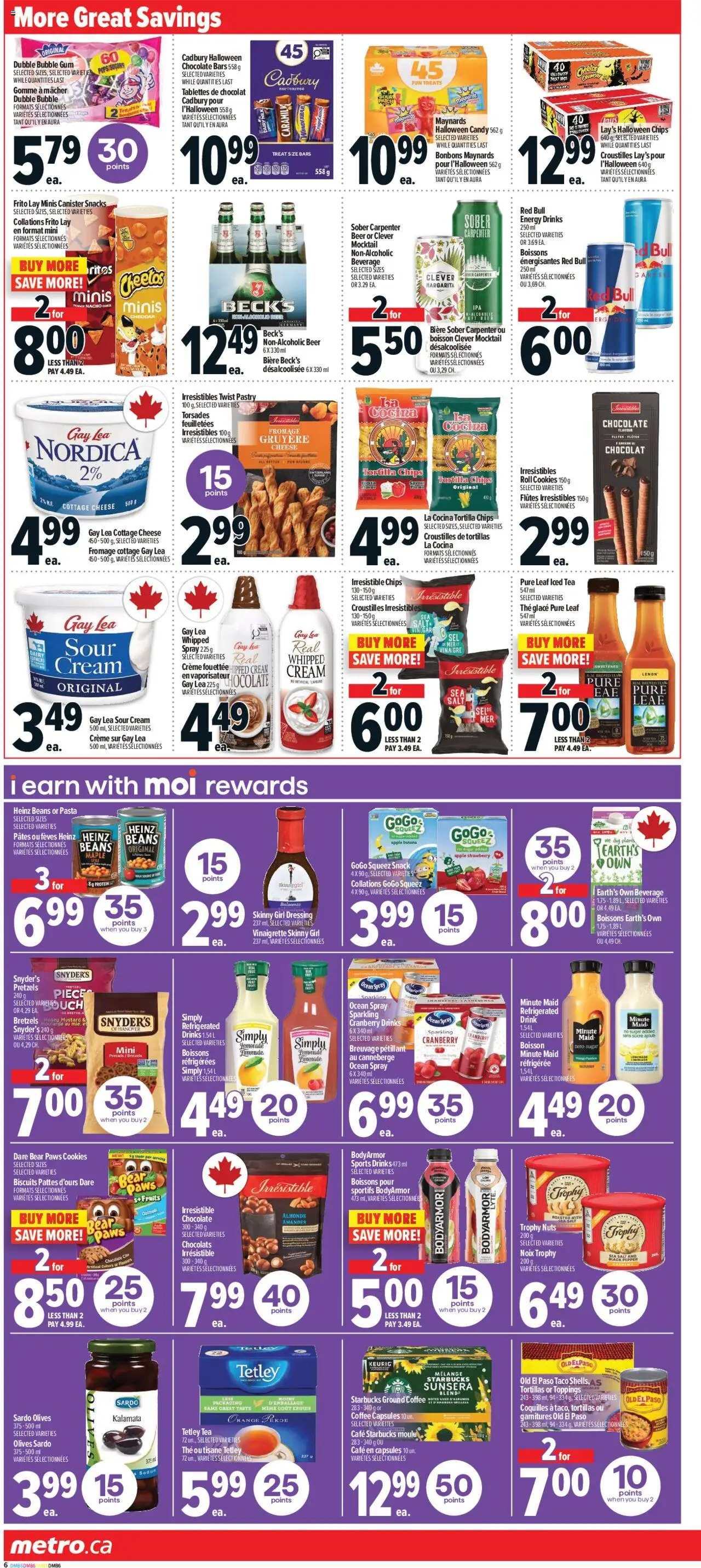 Metro flyer valid from 02.10.2025 | Page: 13 | Products: Tea, Pasta, Chips, Cookies