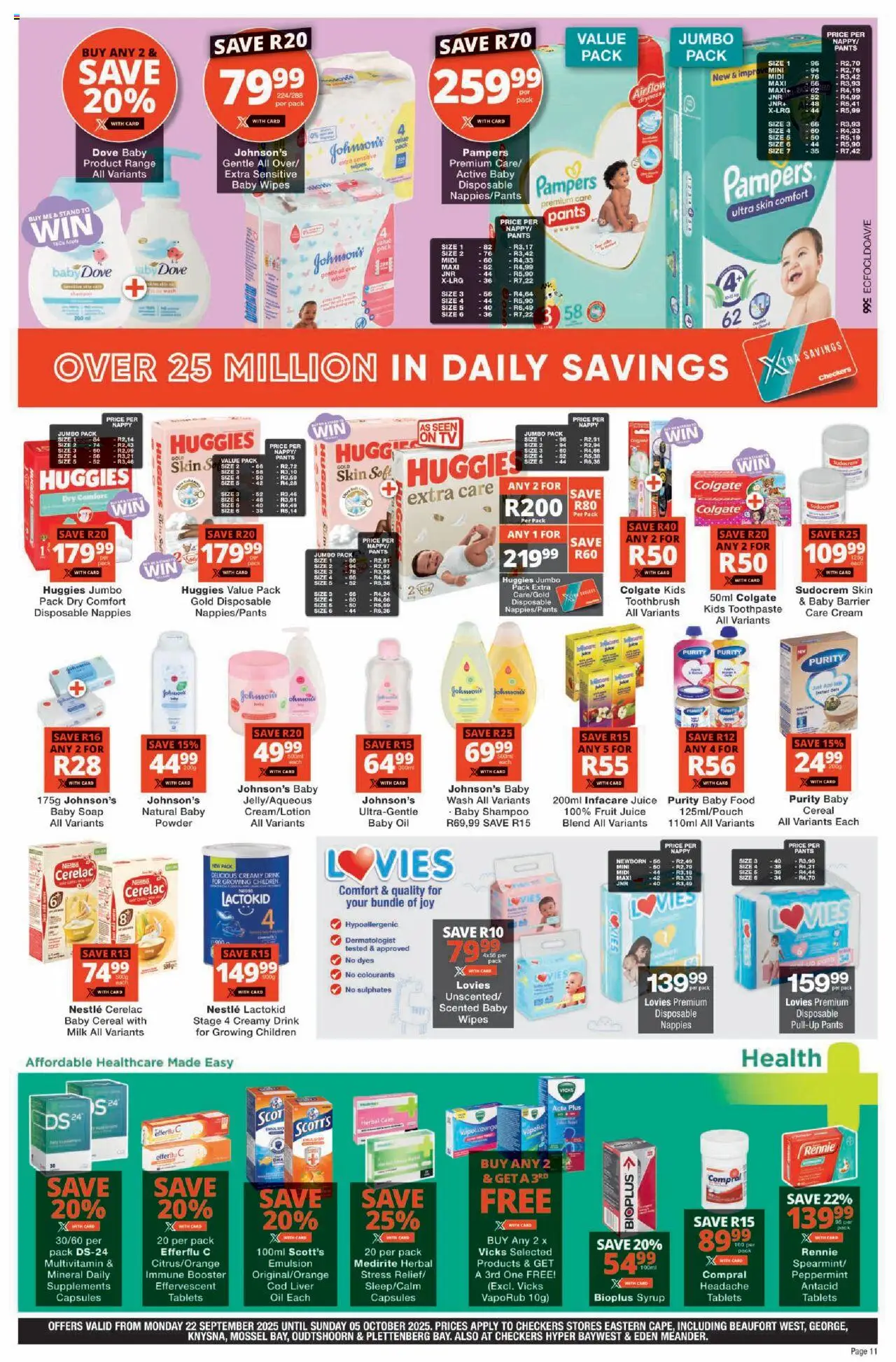 New Checkers catalogue – valid from 22.09.2025 | Page: 11 | Products: Drone, Juice, Powder, Supplements
