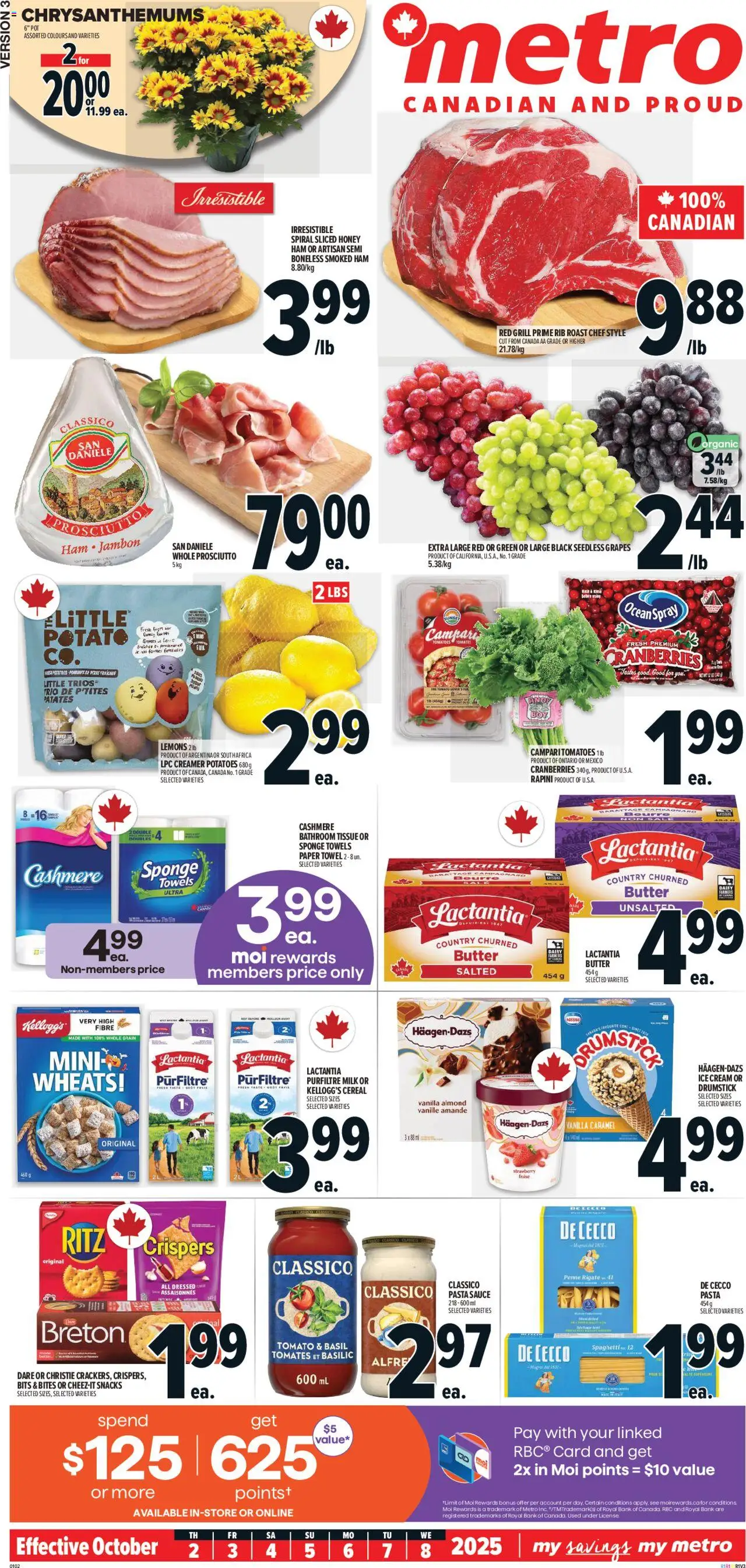 Metro flyer valid from 02.10.2025 | Page: 2 | Products: Ice cream, Sponge, Milk, Butter