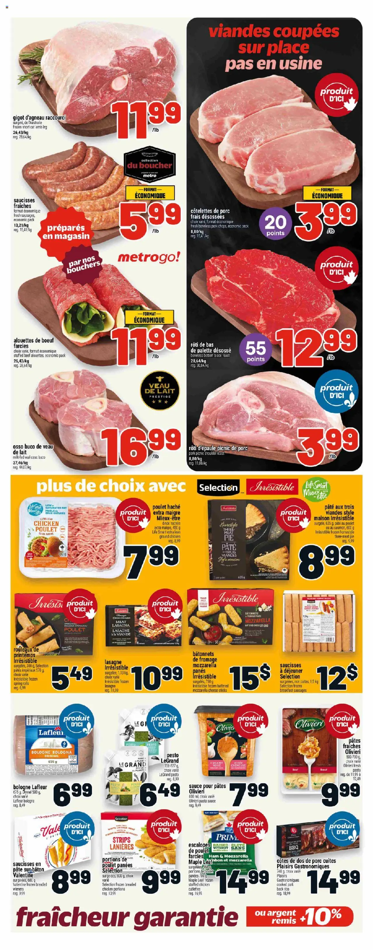 Metro flyer valid from 02.10.2025 | Page: 11 | Products: Beef, Pasta, Cheese, Ham