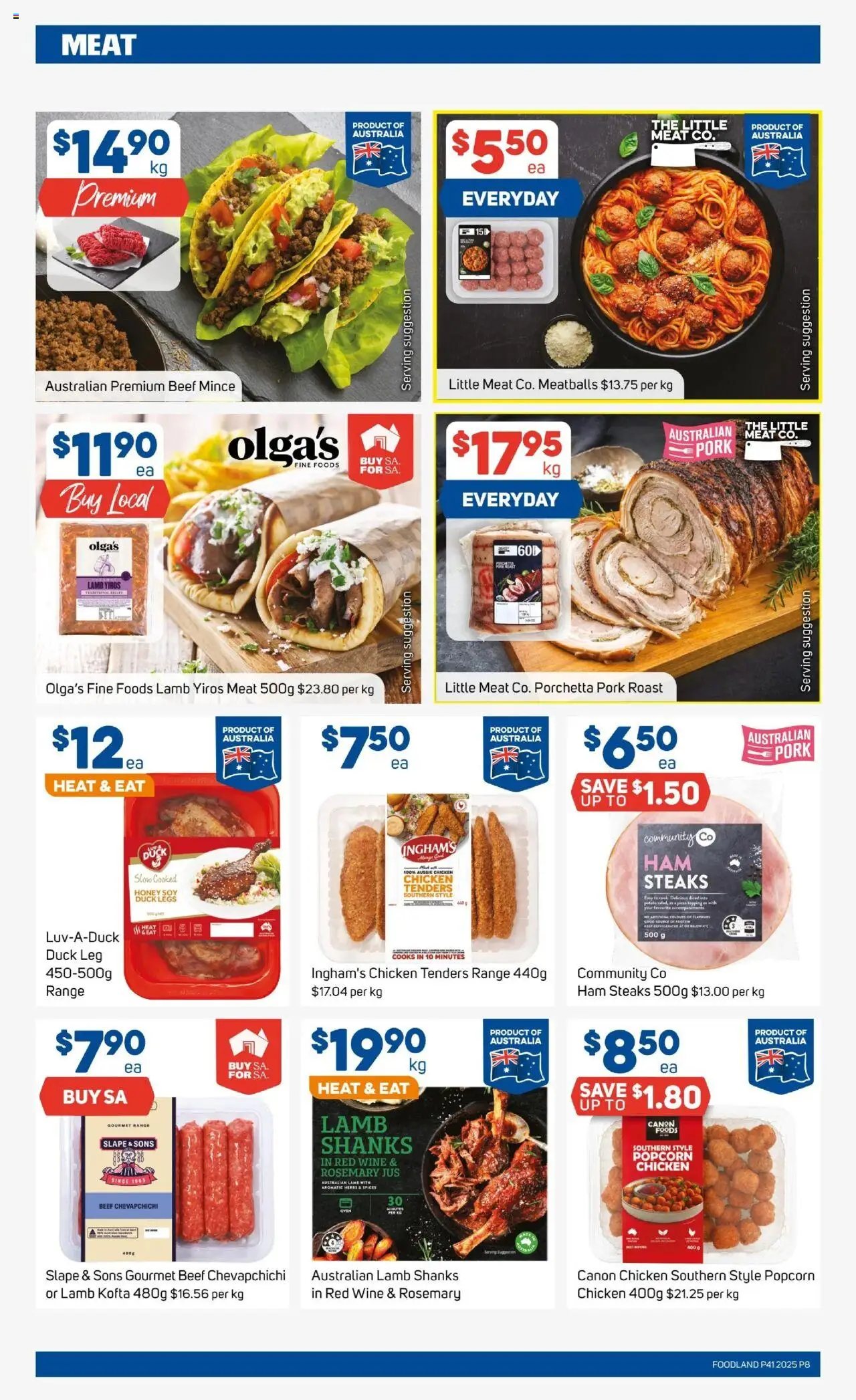 Foodland catalogue - valid from 08.10.2025 | Page: 6 | Products: Honey, Pork, Meat, Popcorn