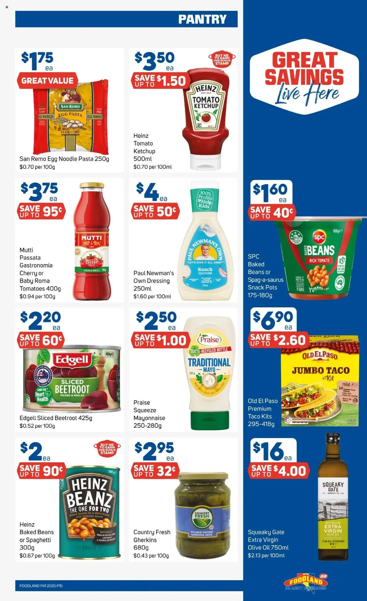 Foodland catalogue - valid from 08.10.2025 | Page: 13 | Products: Gate, Eggs, Olive oil, Salsa