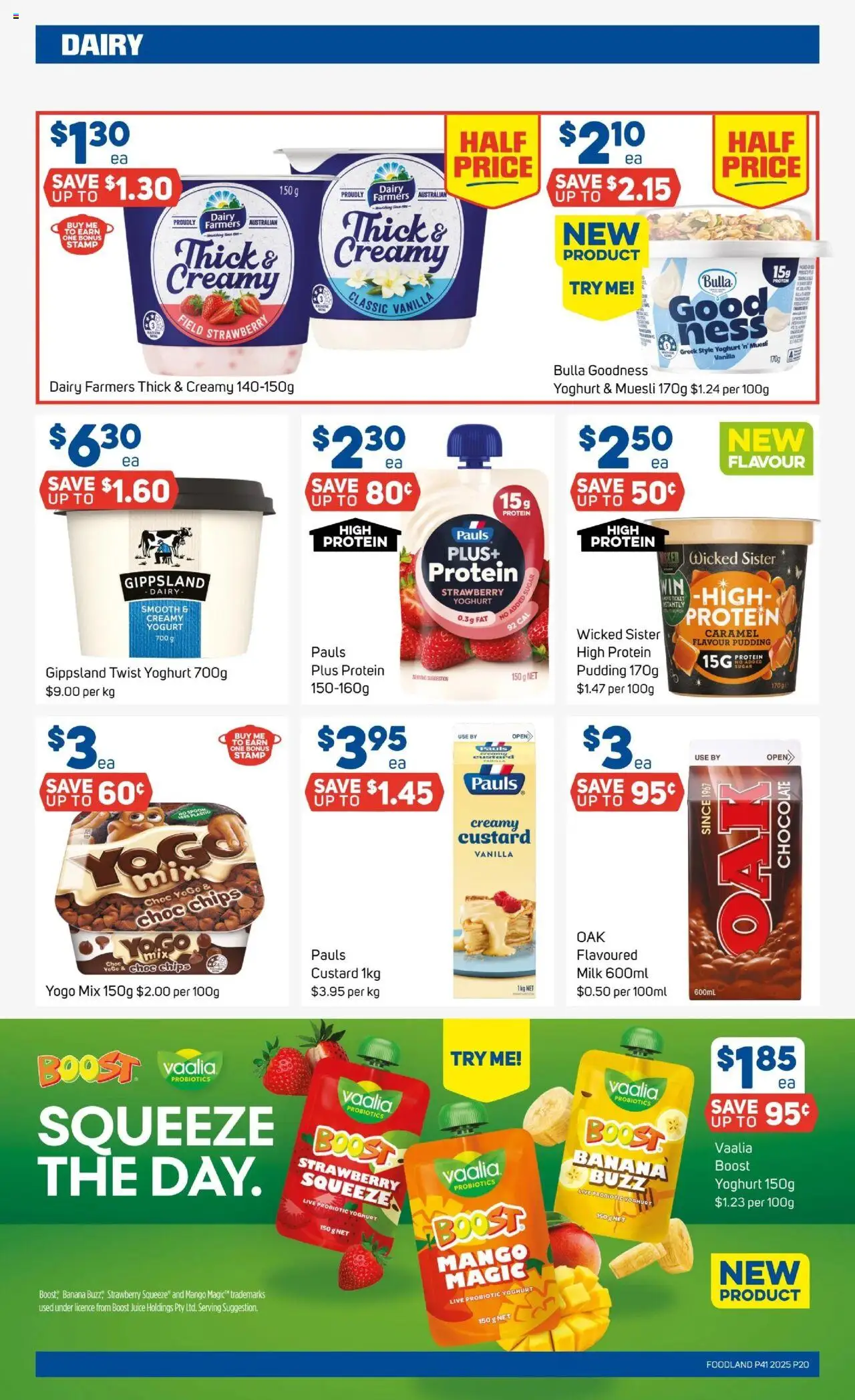 Foodland catalogue - valid from 08.10.2025 | Page: 18 | Products: Yoghurt, Juice, Pudding, Sugar