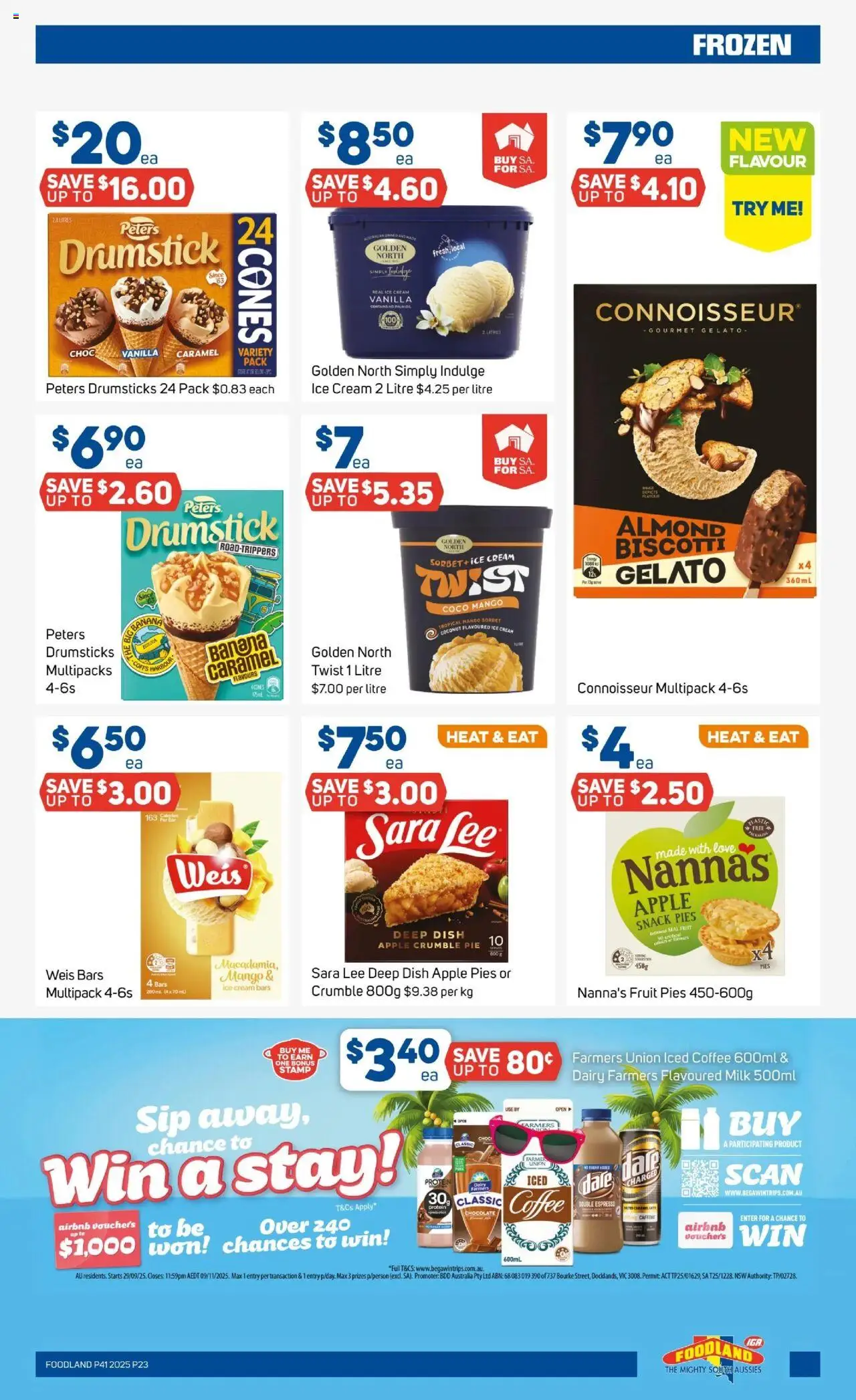 Foodland catalogue - valid from 08.10.2025 | Page: 21 | Products: Dairy, Cream, Ice cream, Pies