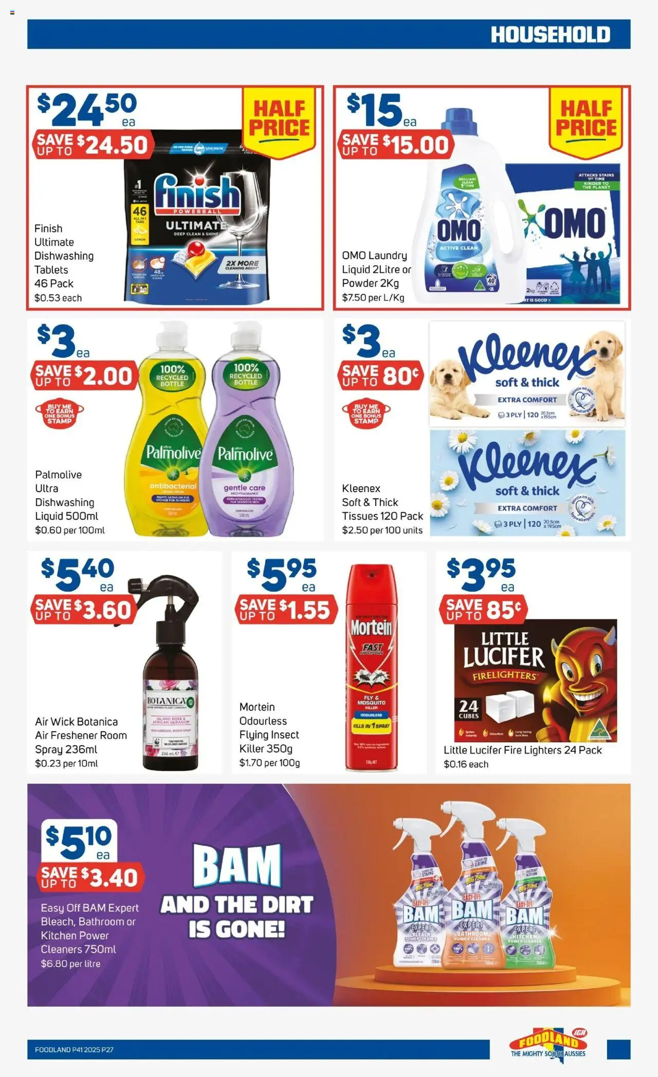 Foodland catalogue - valid from 08.10.2025 | Page: 25 | Products: Household, Laundry, Tissues, Bathroom