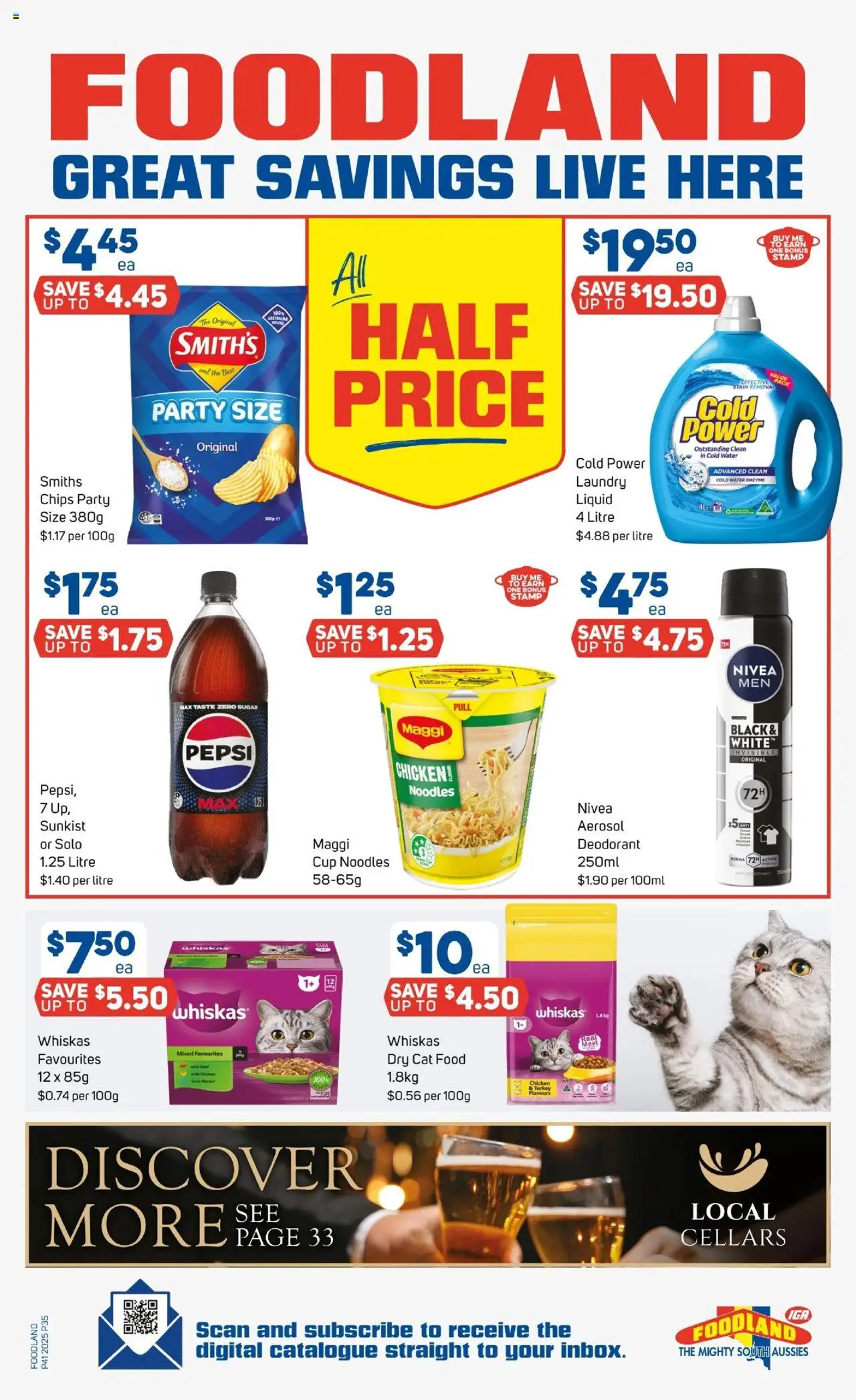 Foodland catalogue - valid from 08.10.2025 | Page: 33 | Products: Deodorant, Chips, Turkey, Laundry