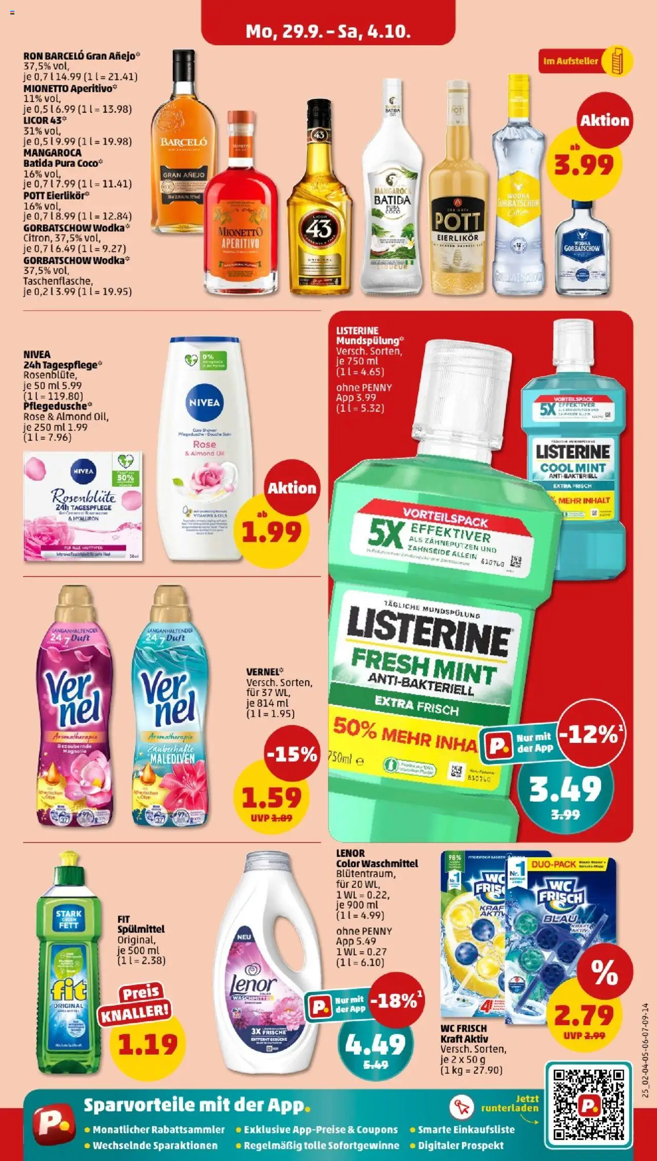 Penny - Nordrhein - Westfalen – gültig ab 29.09.2025 | Seite: 23 | Produkte: Duft, Waschmittel, Wc frisch, Listerine