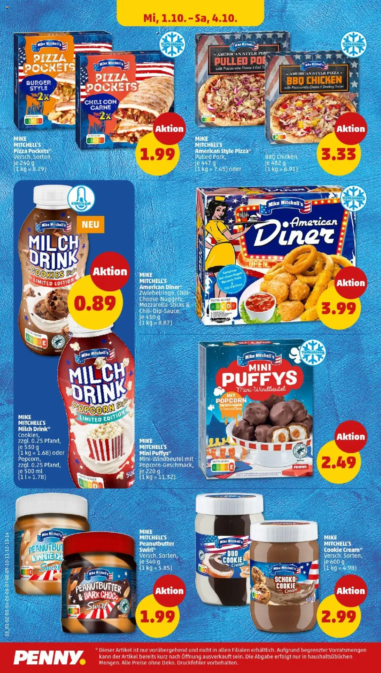 Penny - Nordrhein - Westfalen – gültig ab 29.09.2025 | Seite: 36 | Produkte: Milch, Burger, Chili, Pizza
