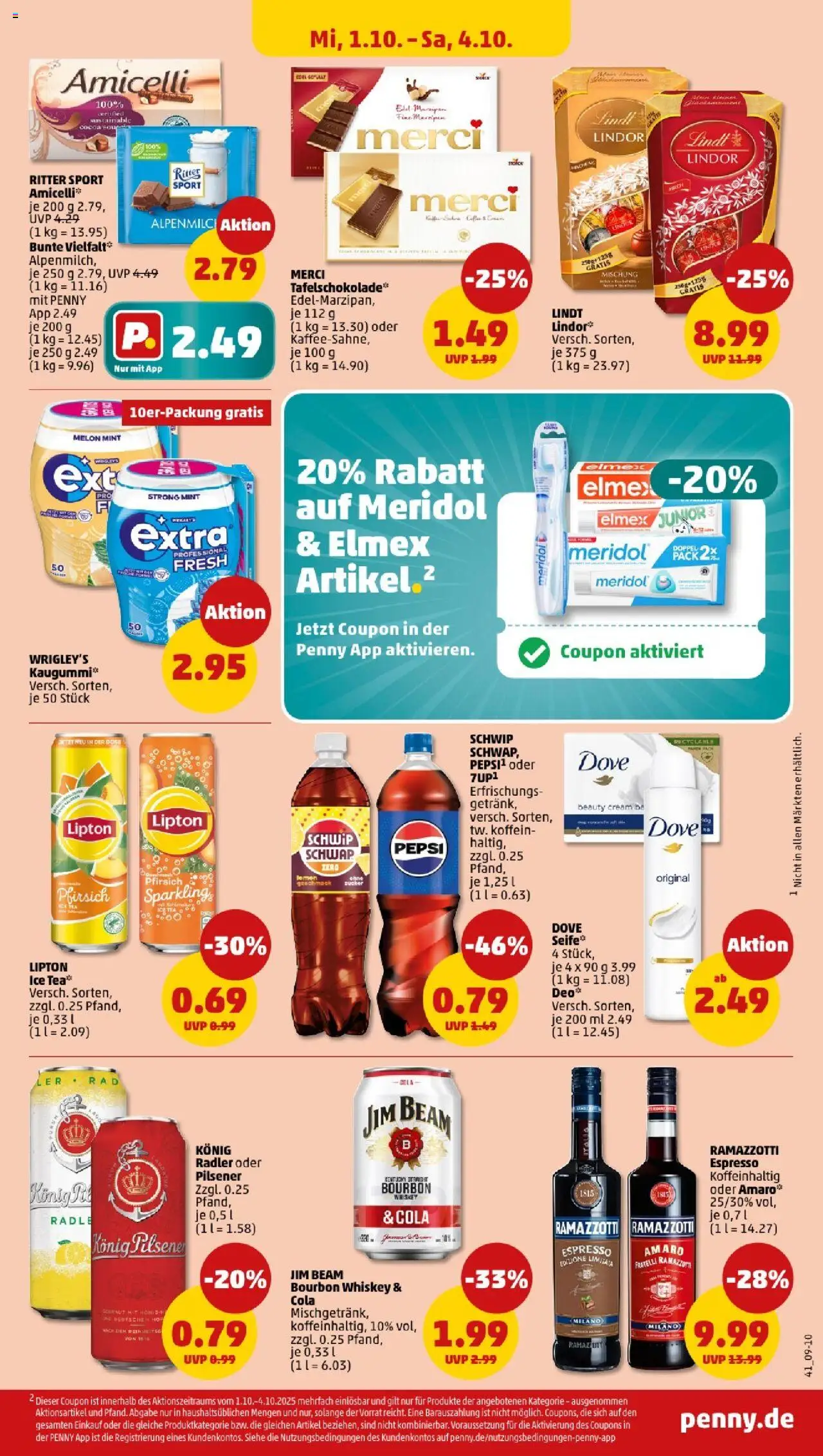 Penny - Nordrhein - Westfalen – gültig ab 29.09.2025 | Seite: 39 | Produkte: Merci, Konig pilsener, Pepsi, Lindt