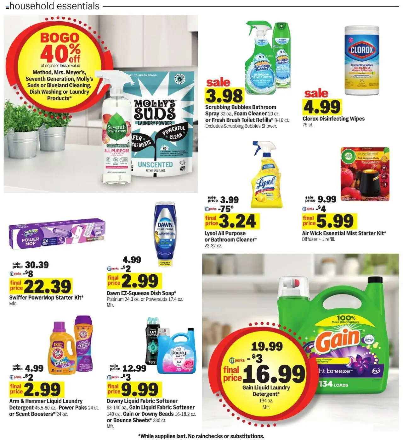 Meijer Weekly Ad - valid from 08.10.2025 | Page: 21 | Products: Powder, Fabric softener, Detergent, Starter Meijer Weekly Ad - valid from 08.10.2025 | Page: 21 | Products: Powder, Fabric softener, Detergent, Starter