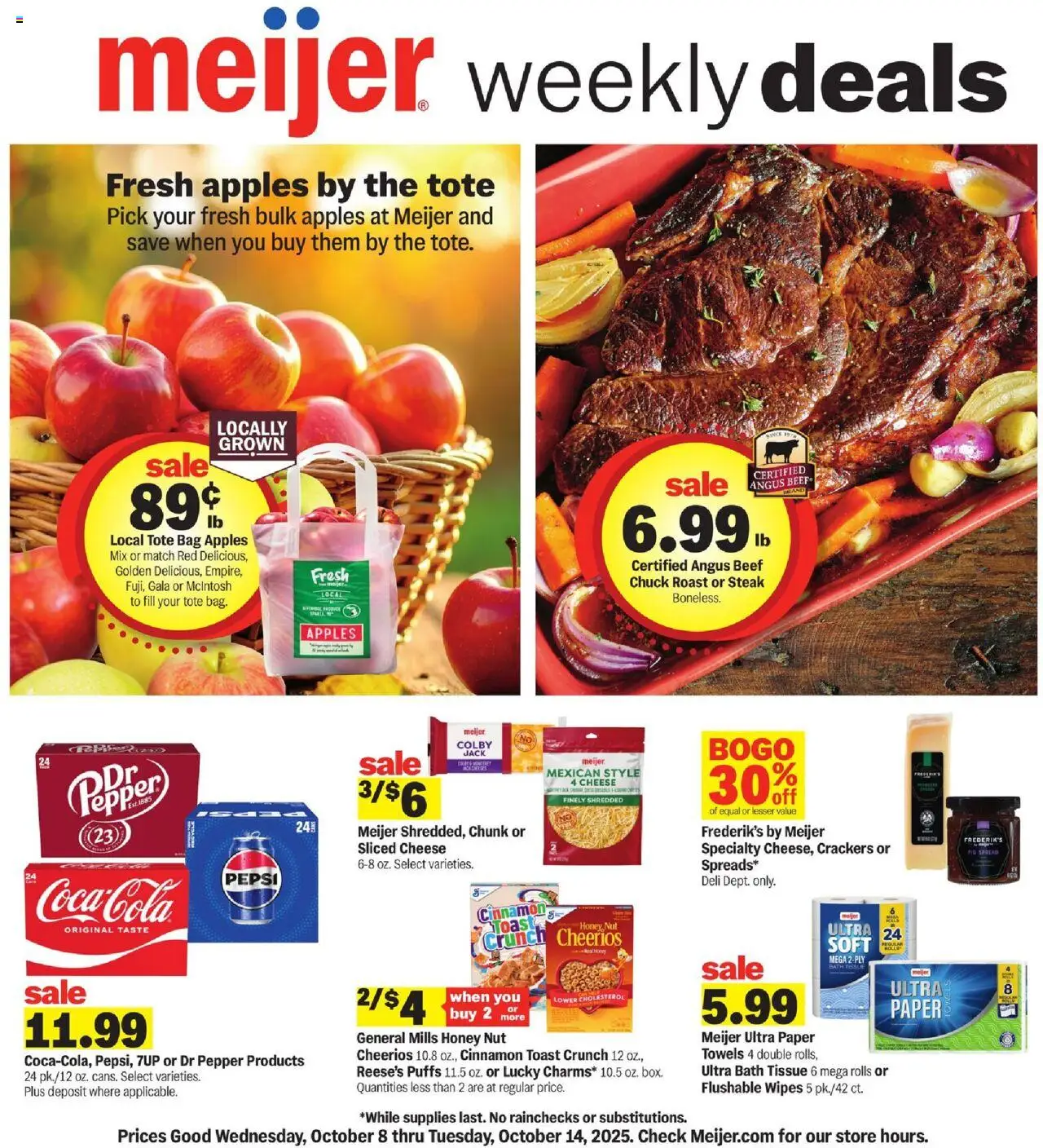 Meijer Weekly Ad (10/08 – 10/14 2025) – Flyer