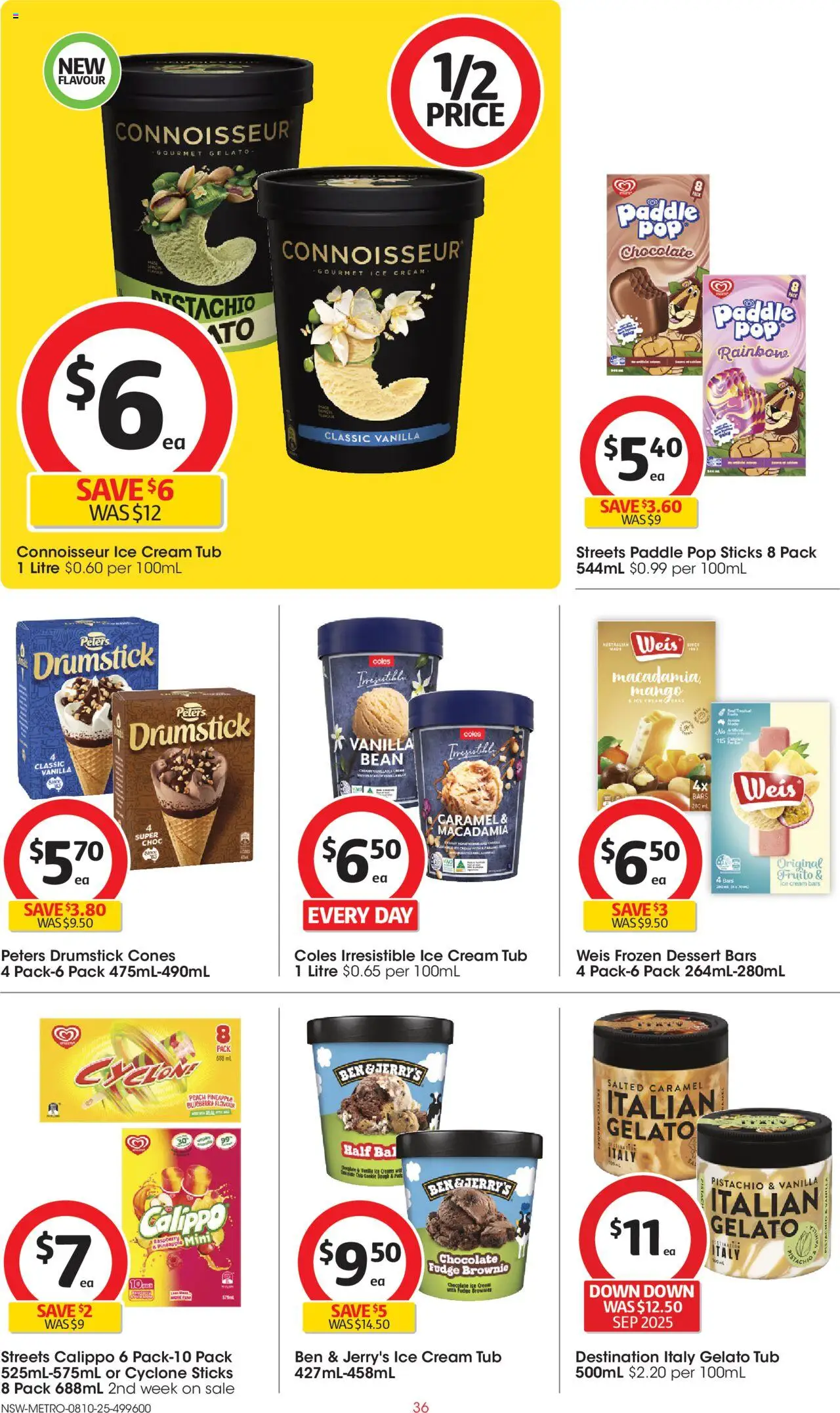 Coles catalogue - valid from 08.10.2025 | Page: 36 | Products: Chocolate, Cream, Ice cream, Mango Coles catalogue - valid from 08.10.2025 | Page: 36 | Products: Chocolate, Cream, Ice cream, Mango