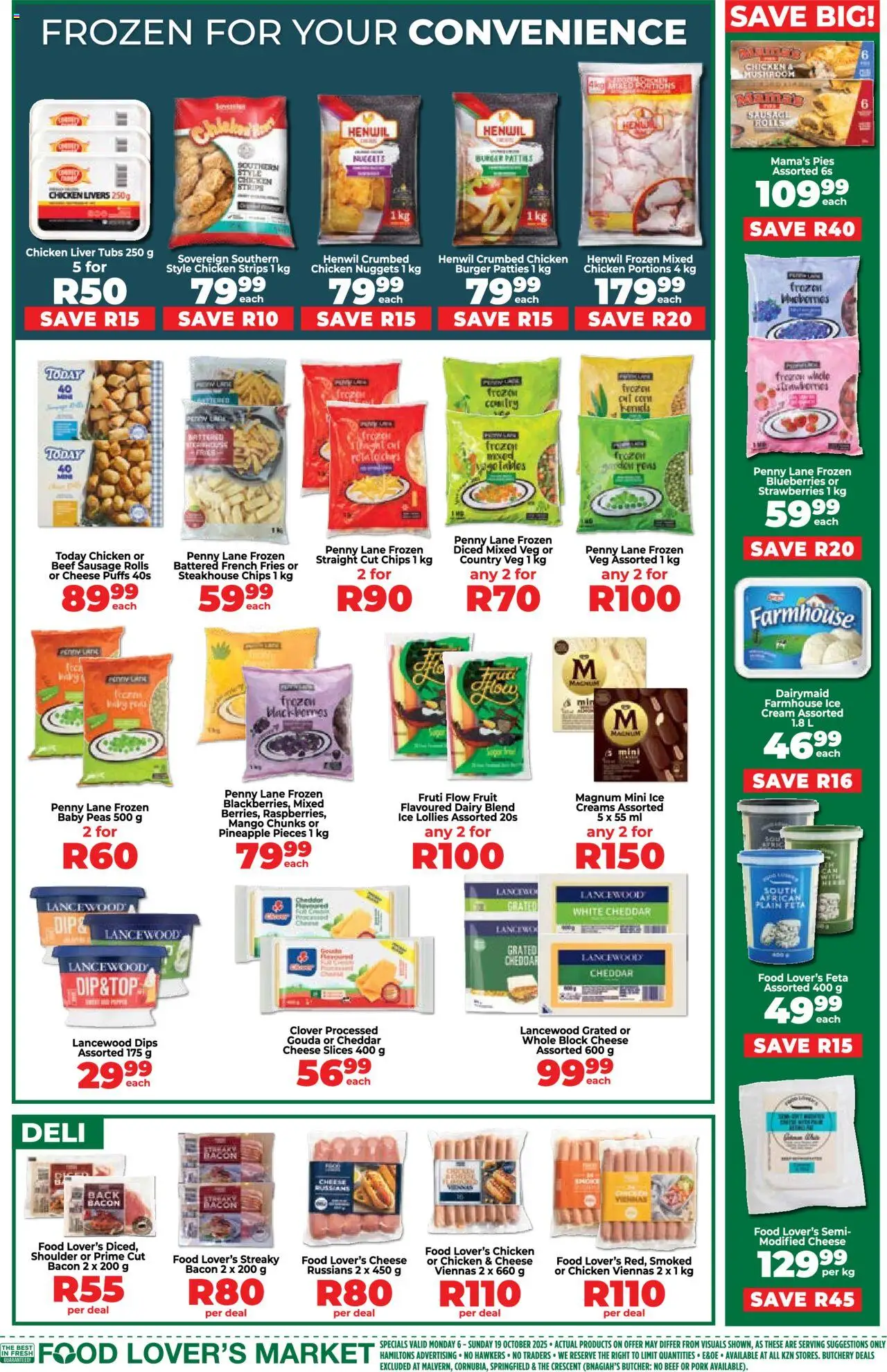 New Food Lover's Market catalogue – valid from 06.10.2025 | Page: 5 | Products: Cheese, Pork, Mango, Sausage