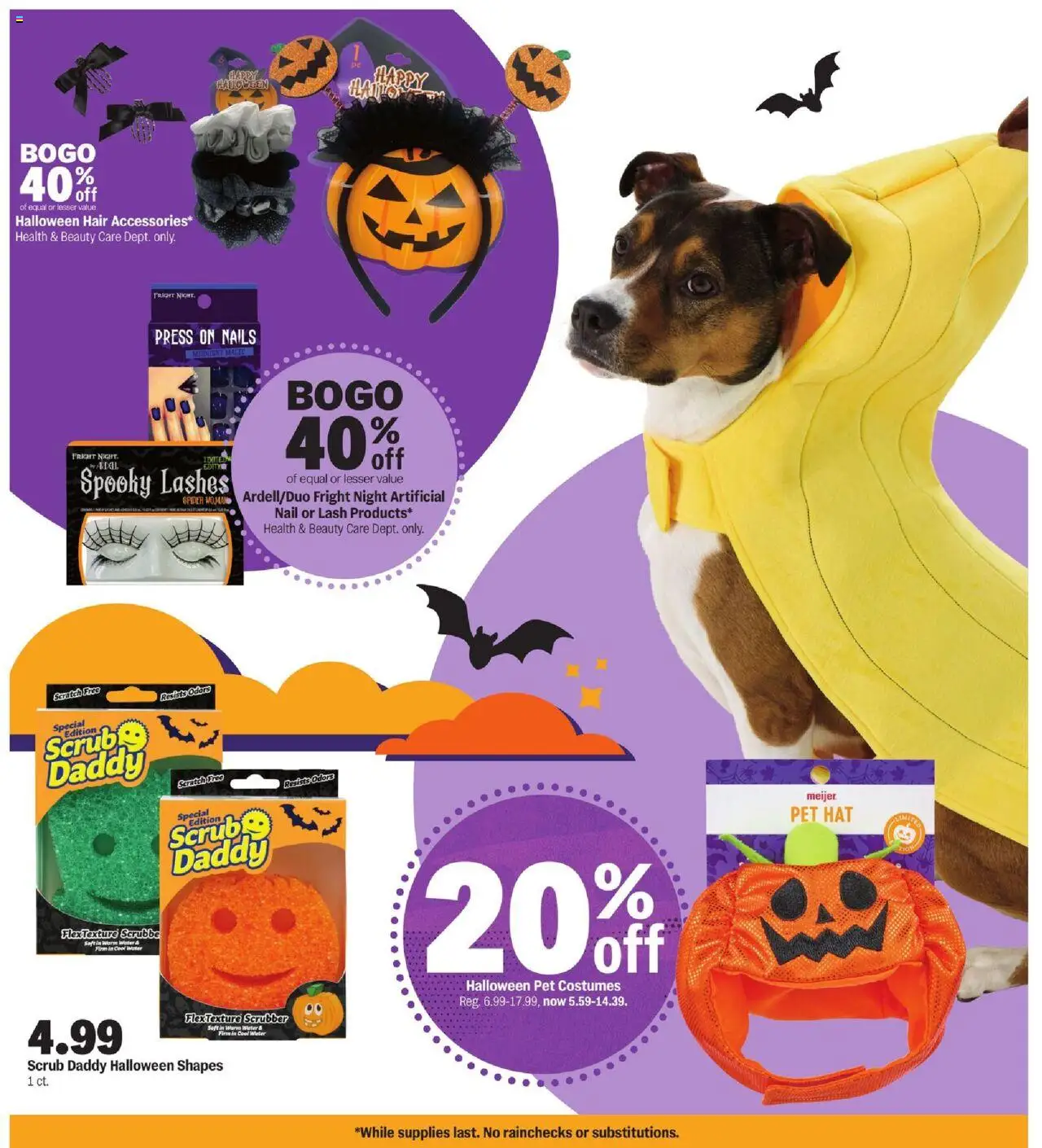 Meijer Halloween deals - valid from 08.10.2025 | Page: 5 | Products: Press, Nail, Water, Hat