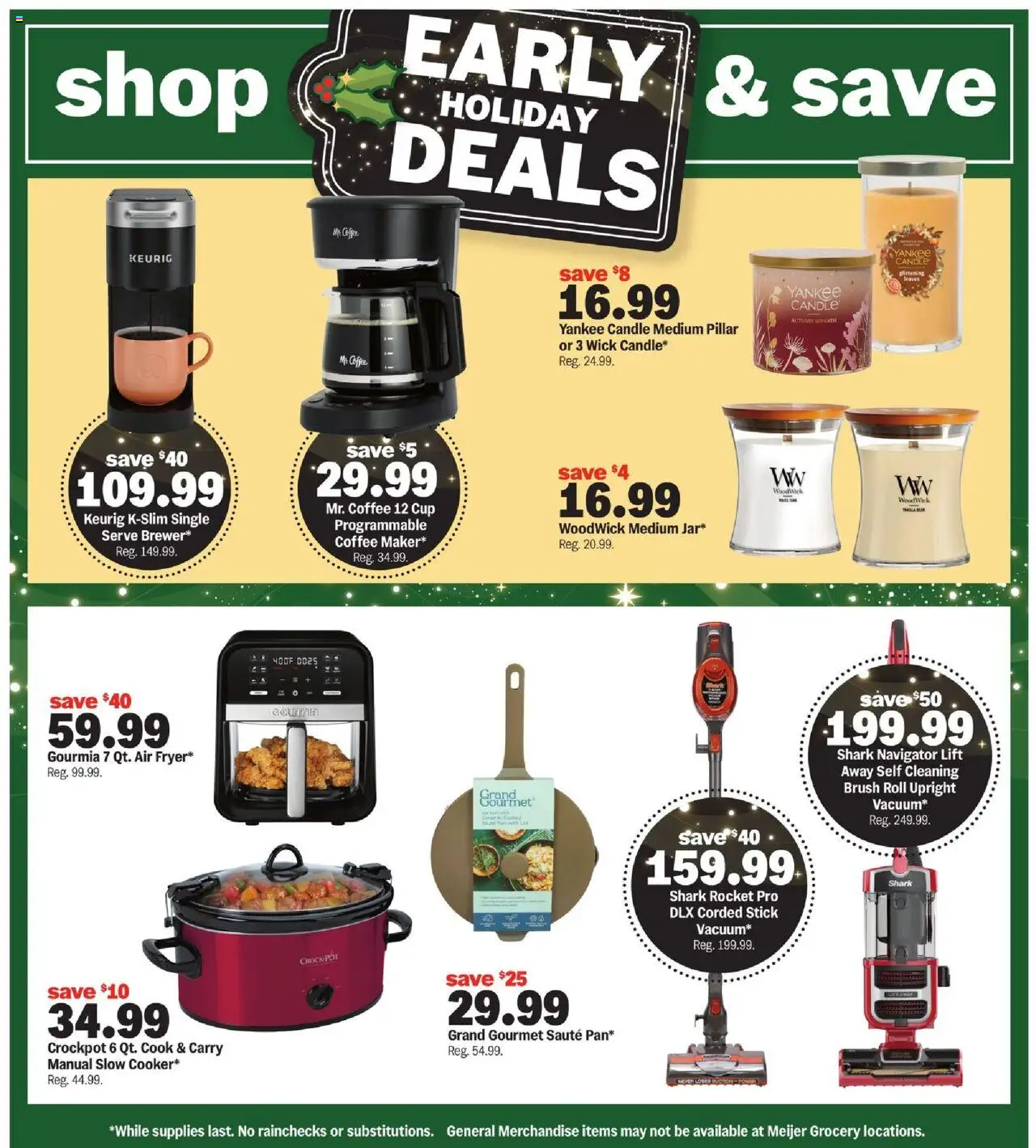 Meijer Halloween deals - valid from 08.10.2025 | Page: 8 | Products: Pan, Brush, Coffee