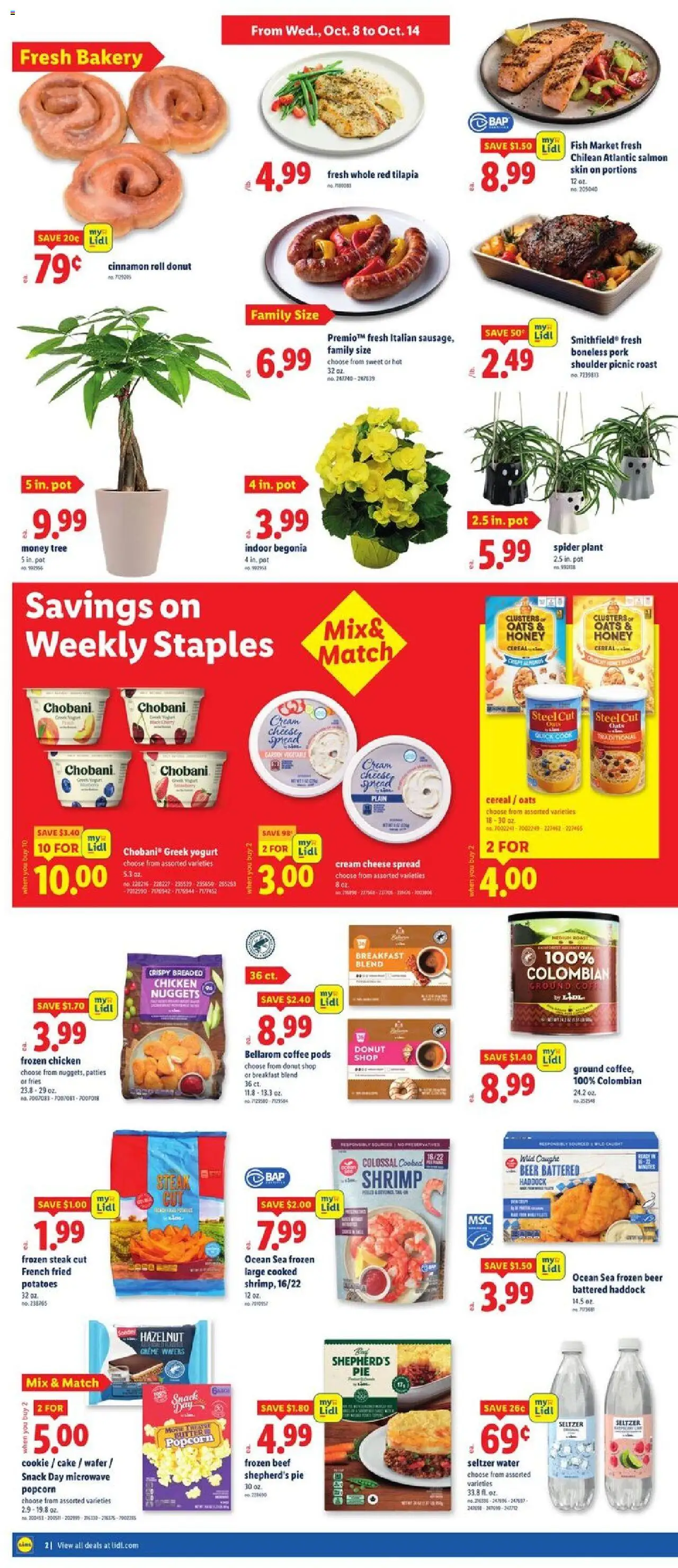 Lidl Weekly Ad - GA - valid from 08.10.2025 | Page: 2 | Products: Cheese, Beer, Pork, Beef