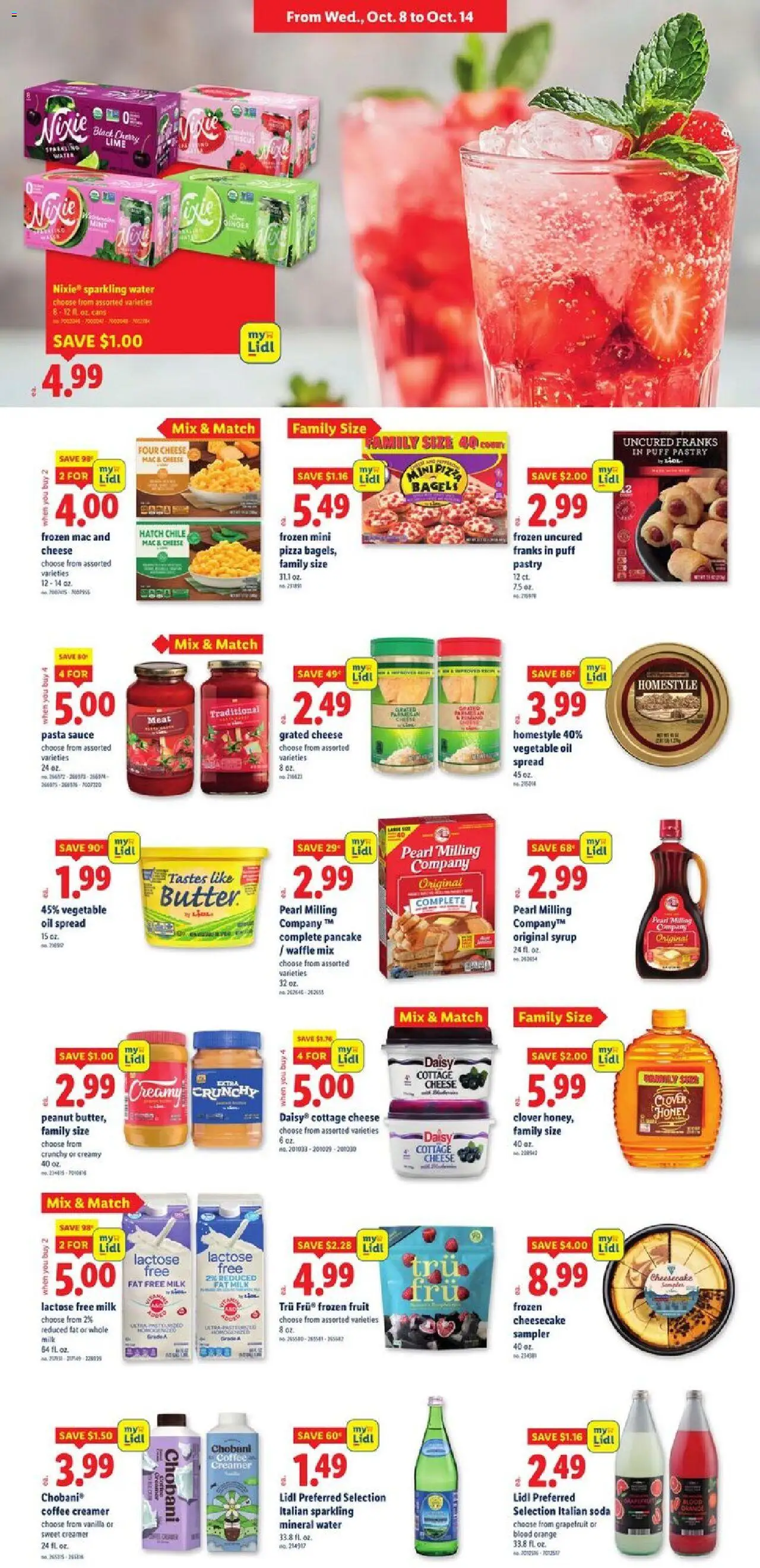 Lidl Weekly Ad - GA - valid from 08.10.2025 | Page: 5 | Products: Milk, Pasta, Water, Puff Pastry Lidl Weekly Ad - GA - valid from 08.10.2025 | Page: 5 | Products: Milk, Pasta, Water, Puff Pastry