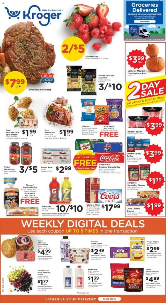 Kroger Ad (10/08 – 10/14 2025) – Flyer
