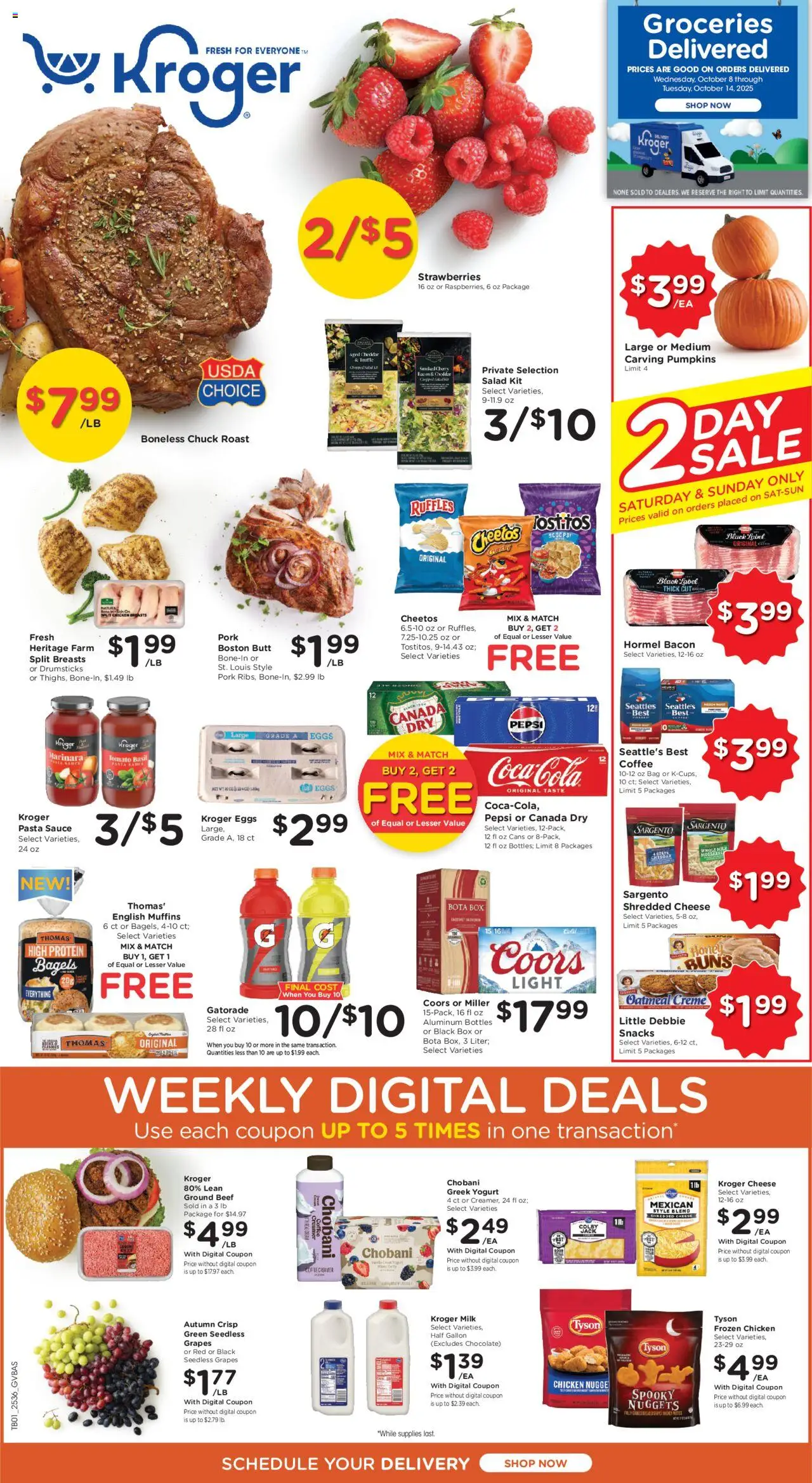 Kroger Ad (10/08 – 10/14 2025) – Flyer