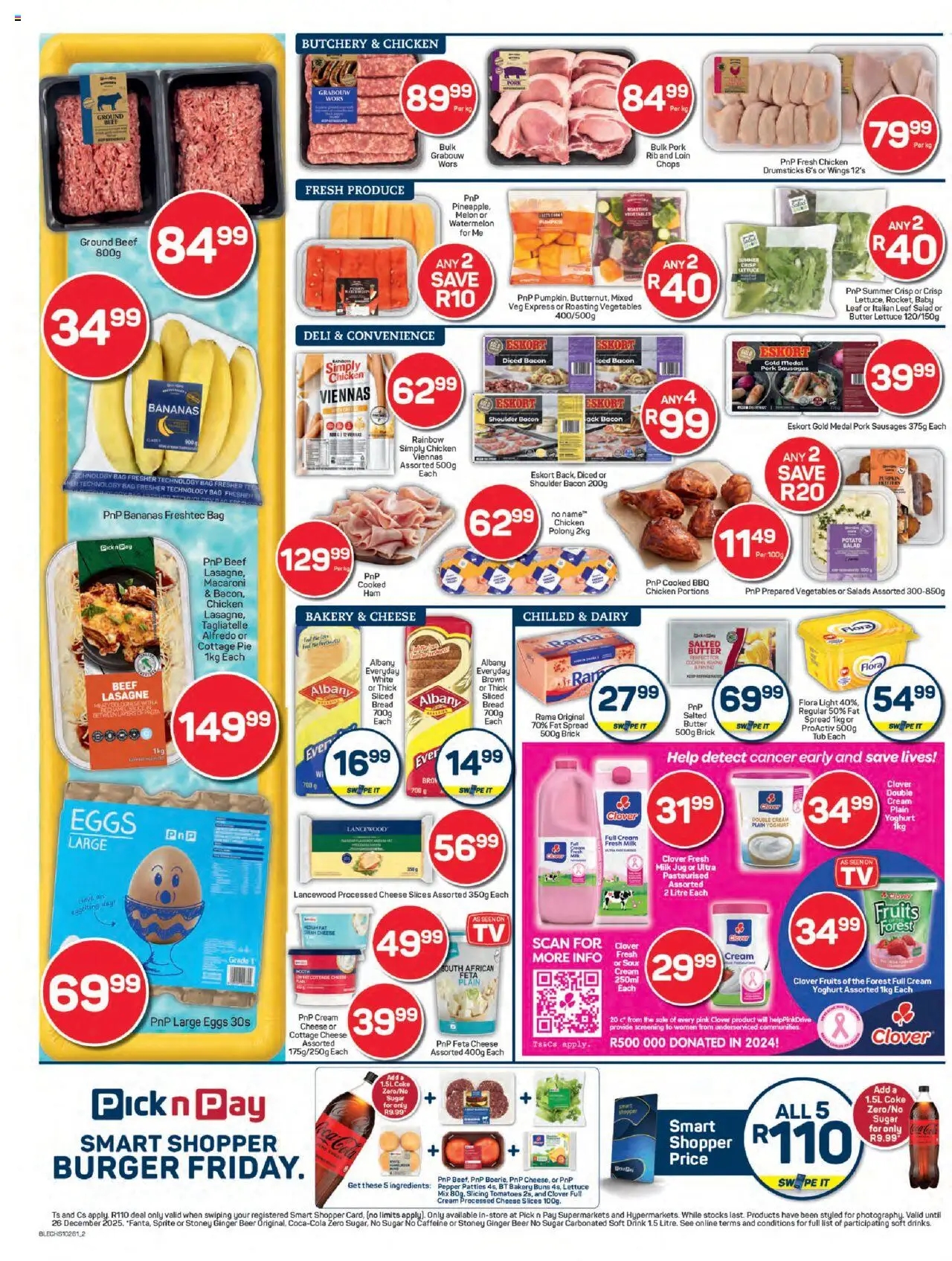 New Pick n Pay catalogue – valid from 07.10.2025 | Page: 2 | Products: Buns, Polony, Cream, Lettuce