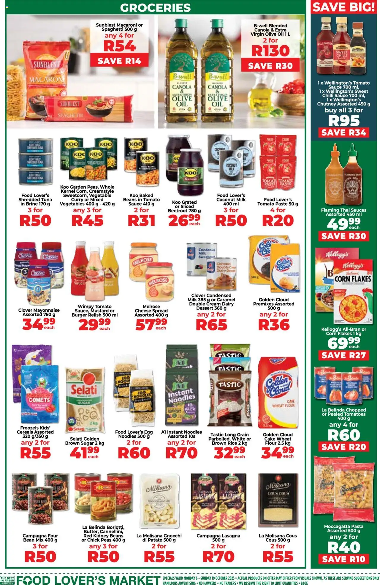 New Food Lover's Market catalogue – valid from 06.10.2025 | Page: 7 | Products: Rice, Tomato sauce, Mayonnaise, Peach