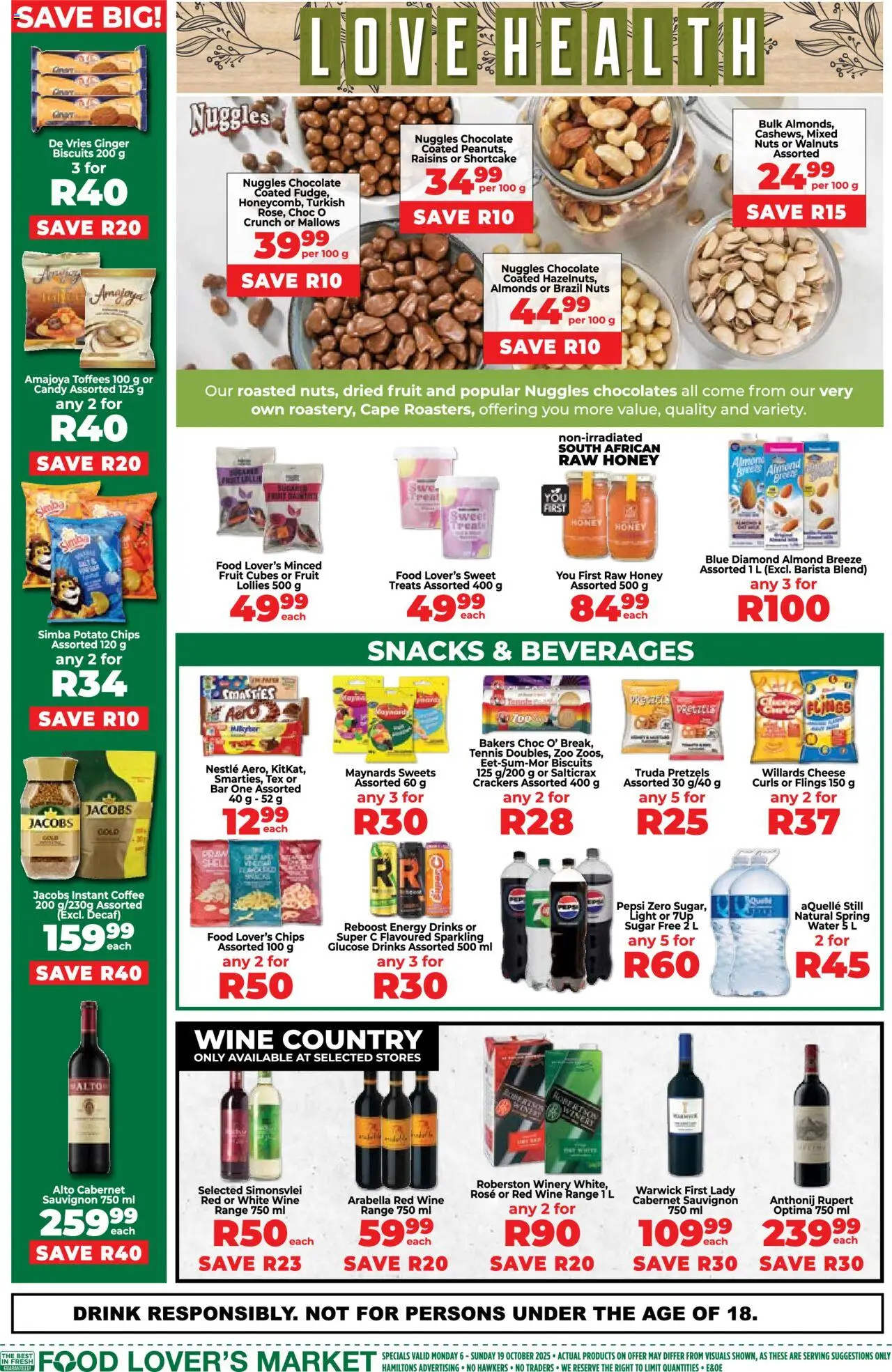 New Food Lover's Market catalogue – valid from 06.10.2025 | Page: 6 | Products: Cheese, Biscuits, Fruit, Estuche organizador de viaje