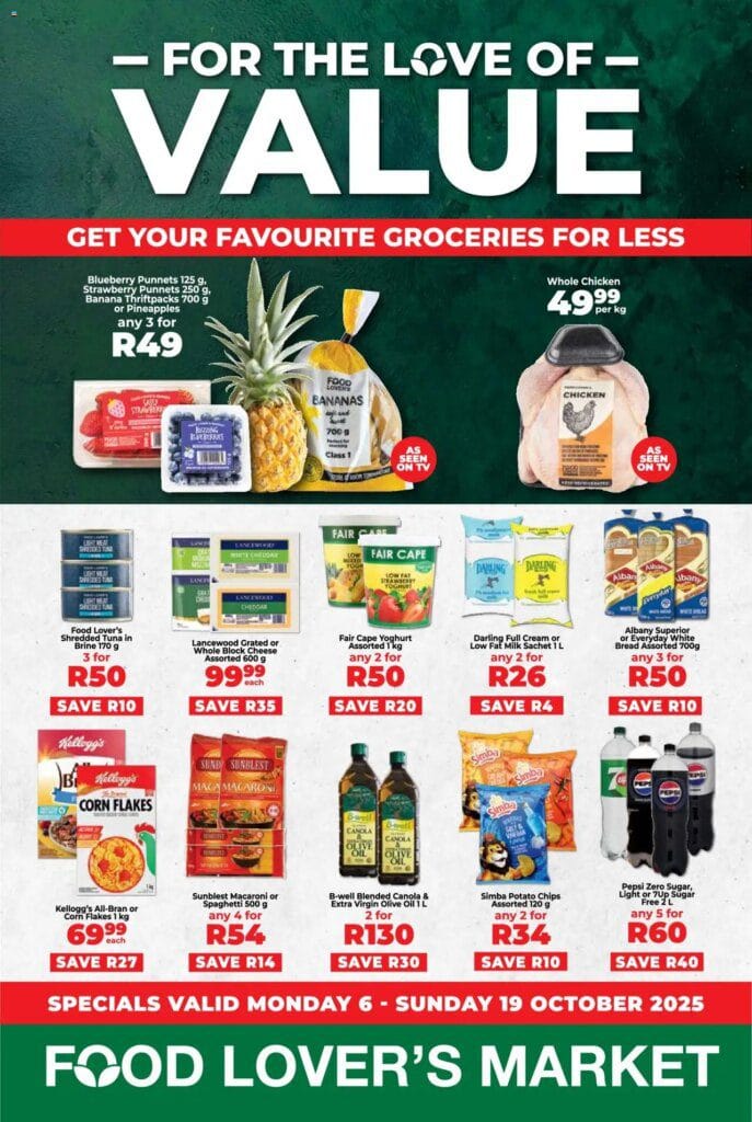 Food Lover's Market Western Cape - For the Love of Value (06/10/2025 - 19/10/2025) Online 7 Food Lover’s Market Western Cape – For the Love of Value (06/10/2025 – 19/10/2025) Online