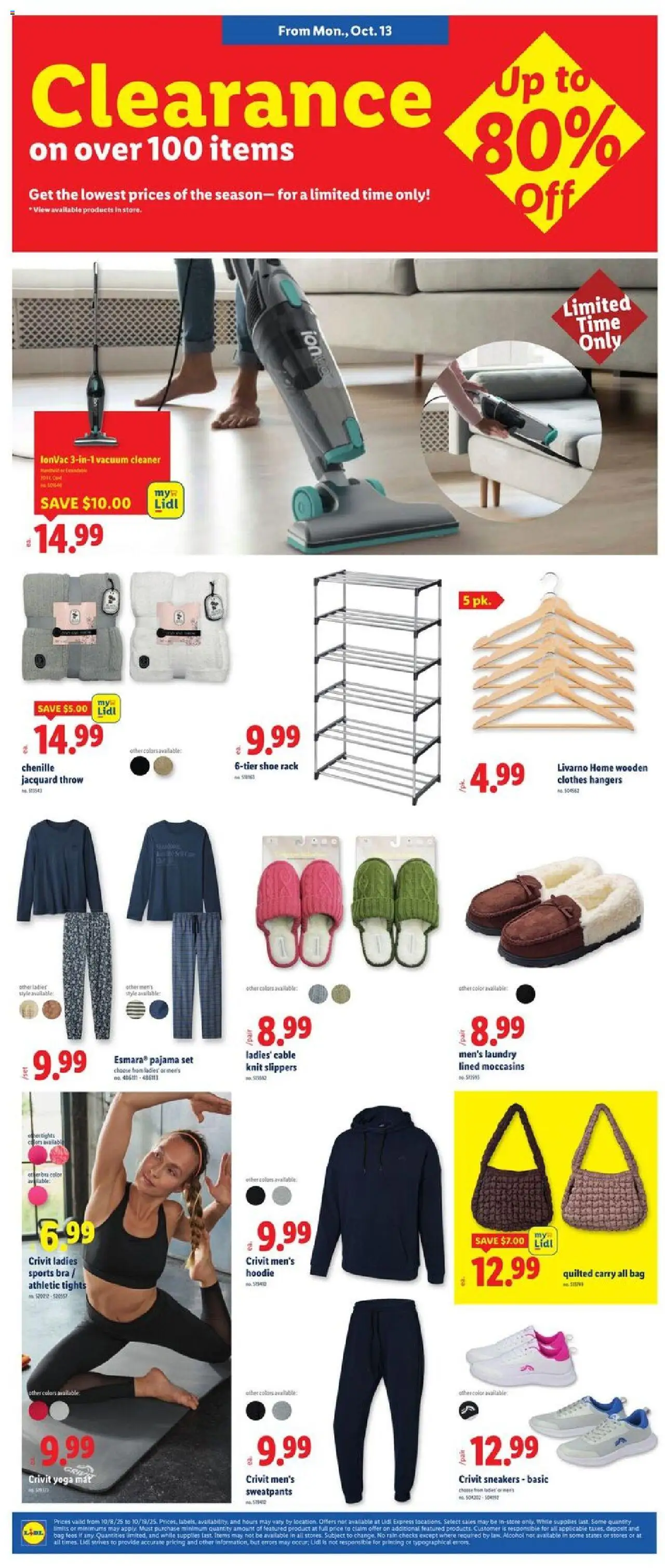 Lidl Weekly Ad - SC - valid from 08.10.2025 | Page: 4 | Products: Clothes, Cable, Bag, Vacuum cleaner