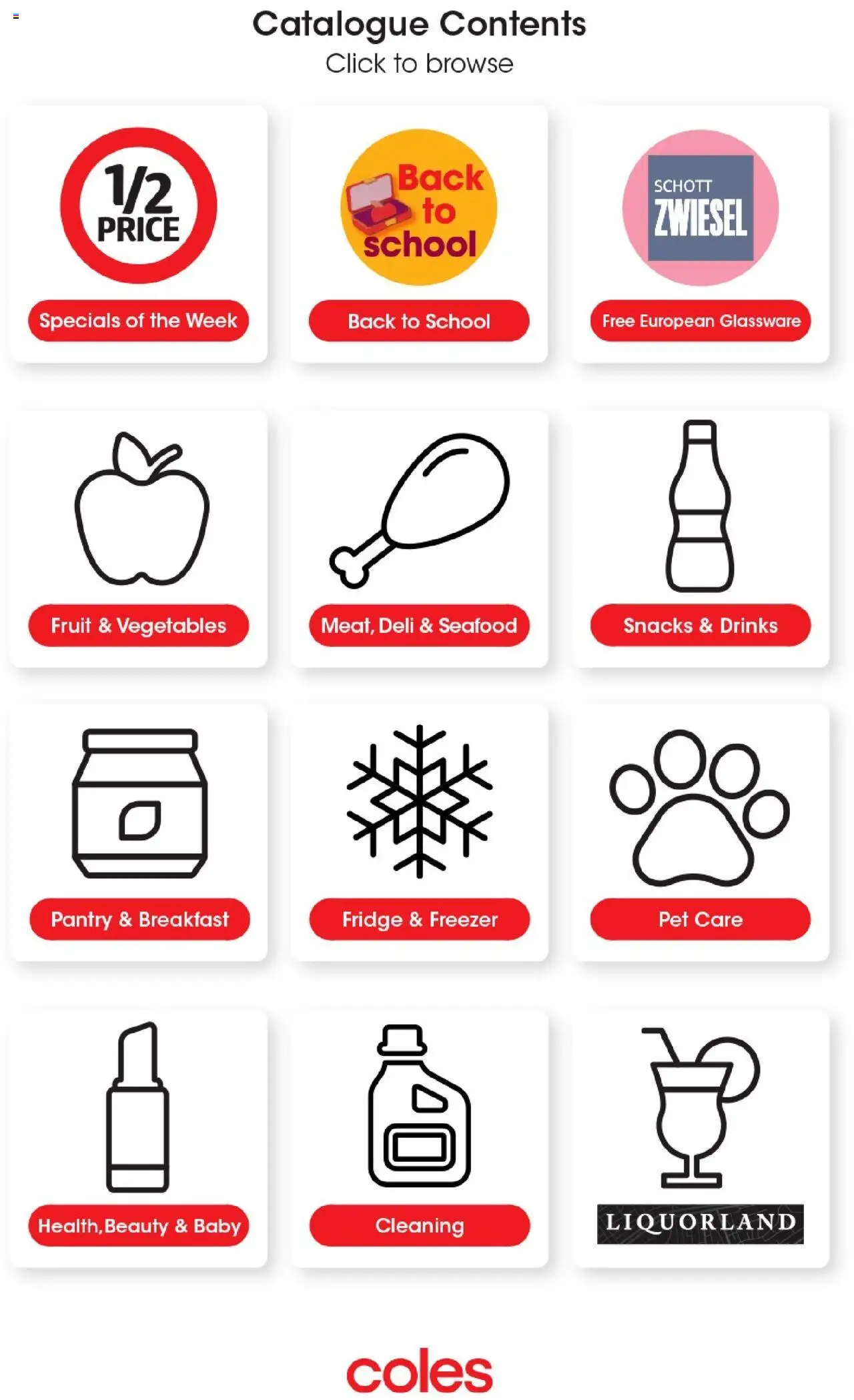 Coles catalogue - valid from 14.10.2025 | Page: 2 | Products: Glassware, Vegetables, Seafood, Fridge