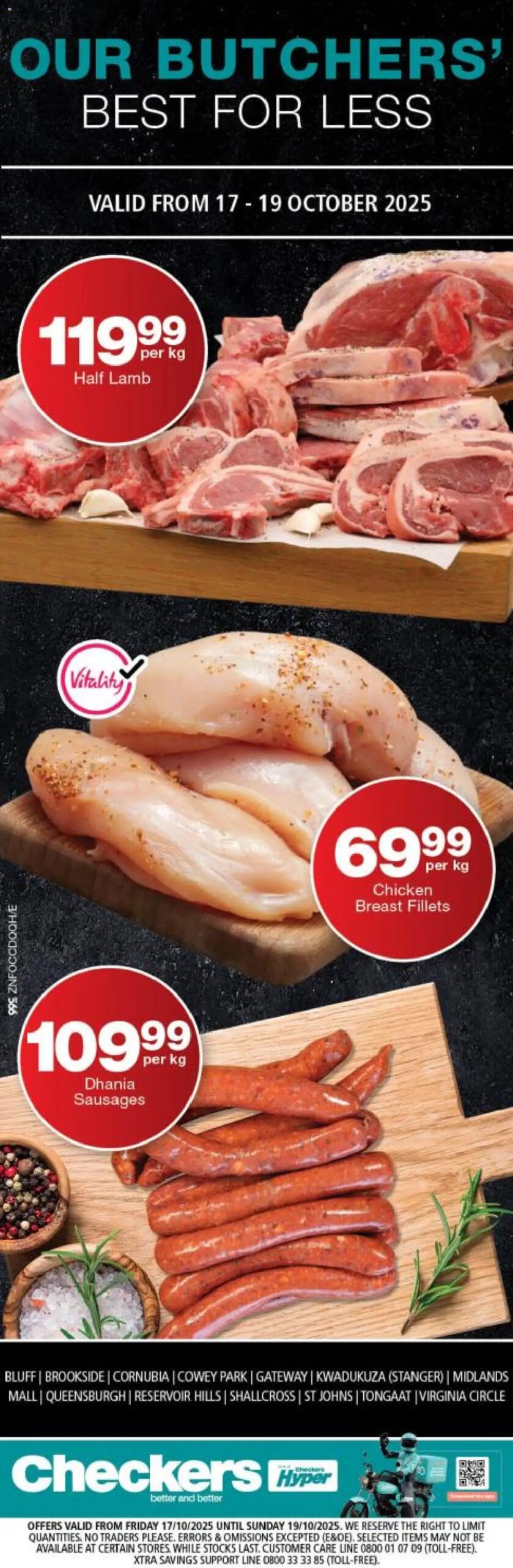 Checkers – Kwazulu Natal – Butchery Promotion (17/10/2025 – 19/10/2025) → Online Catalogue