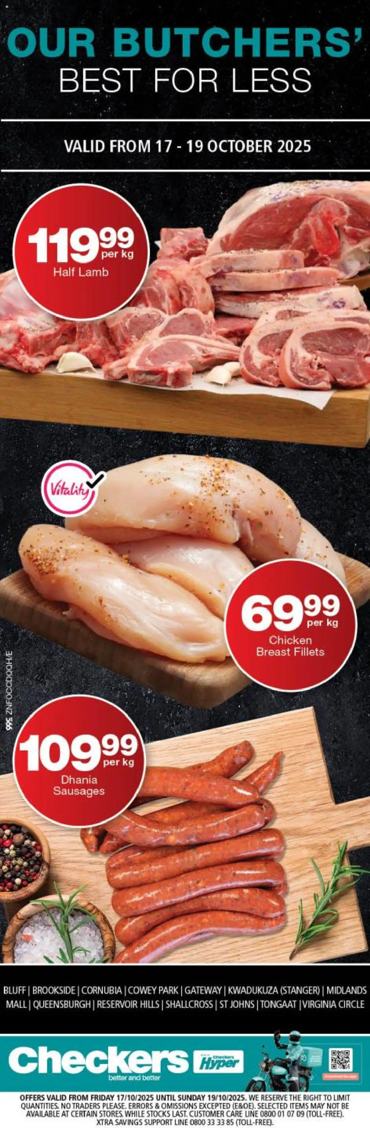 New Checkers catalogue – valid from 17.10.2025 | Page: 1 | Products: Chicken