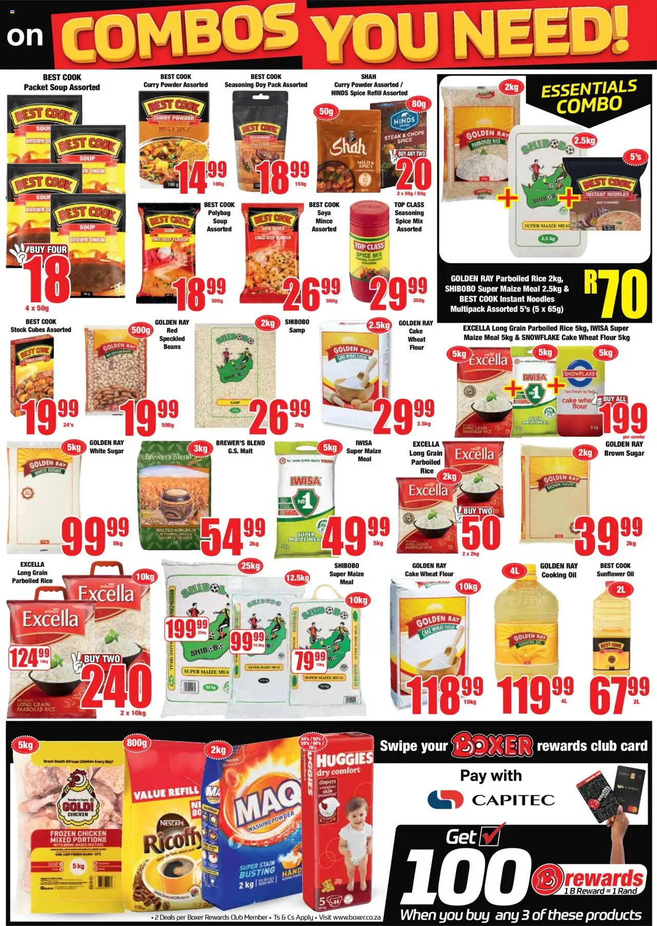 New Boxer catalogue – valid from 09.10.2025 | Page: 7 | Products: Maize meal, Oil, Powder, Soya mince