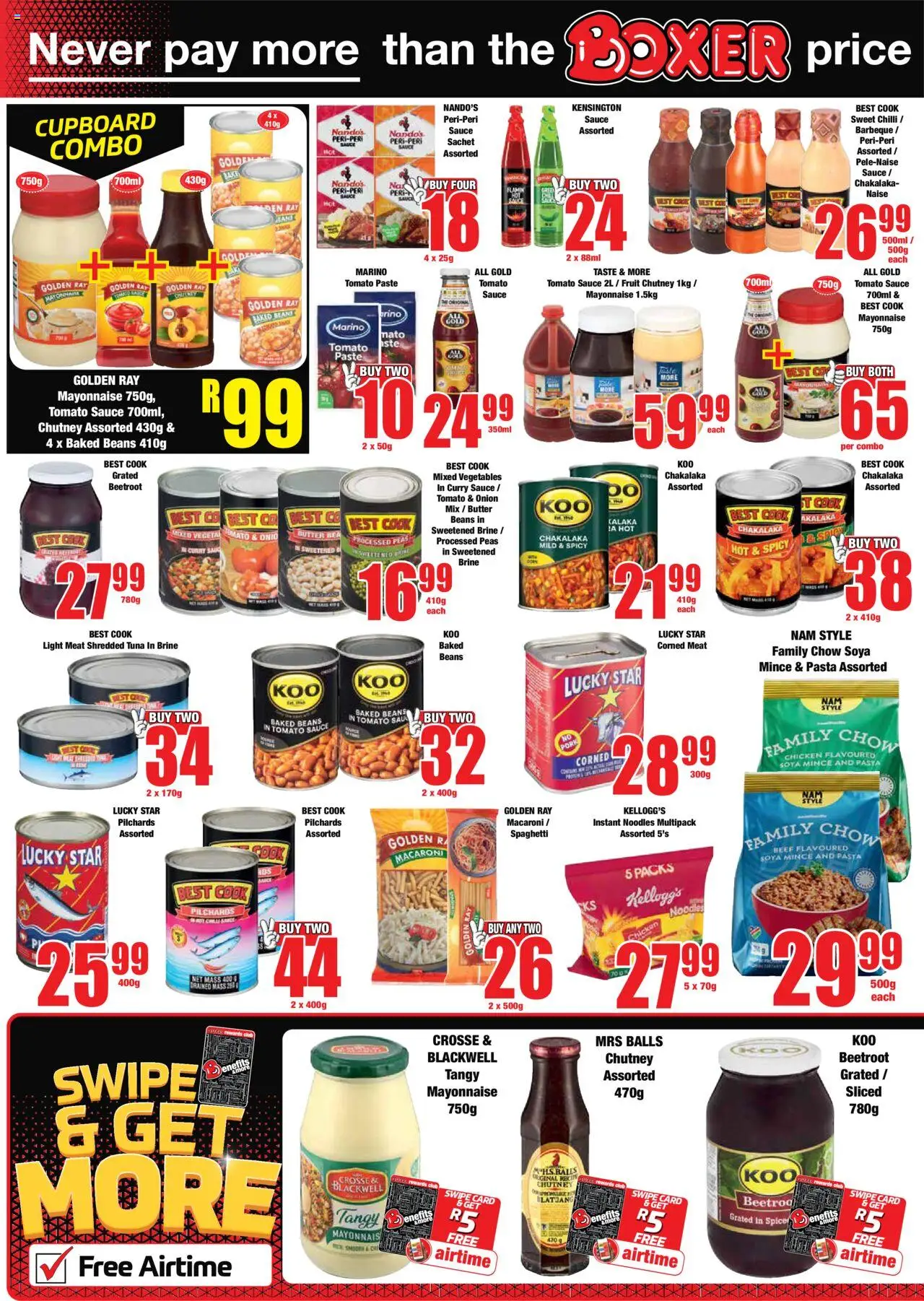 New Boxer catalogue – valid from 09.10.2025 | Page: 6 | Products: Light, Noodles, Fruit, Sauce