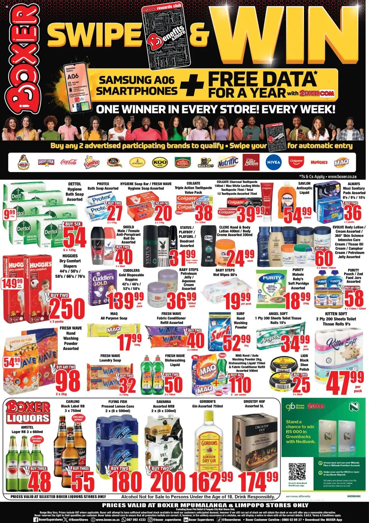 New Boxer catalogue – valid from 09.10.2025 | Page: 8 | Products: Fish, Gin, Toothpaste, Lotion