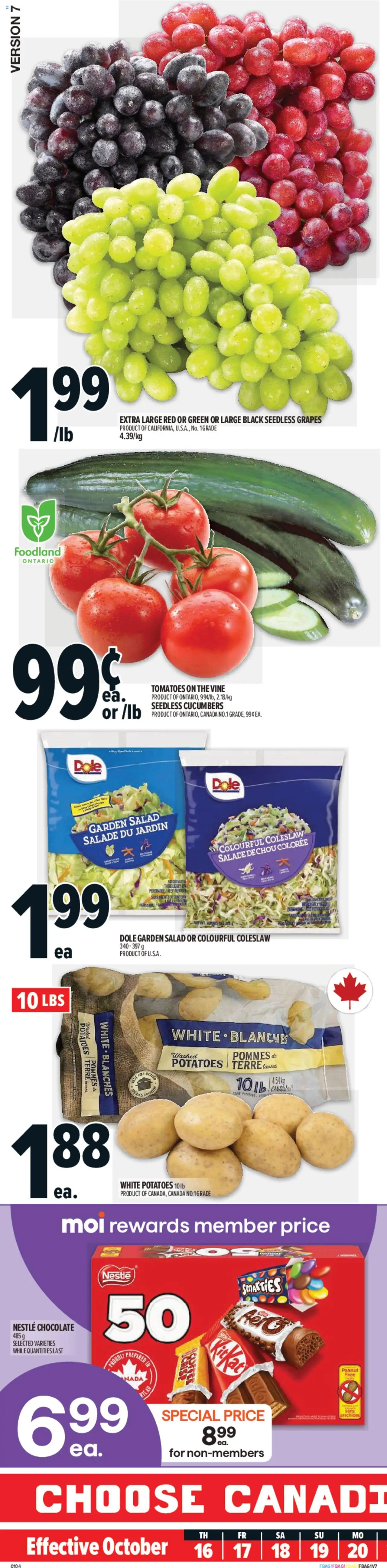 Metro flyer valid from 16.10.2025 | Page: 1 | Products: Salad, Potatoes, Chocolate, Tomatoes Metro flyer valid from 16.10.2025 | Page: 1 | Products: Salad, Potatoes, Chocolate, Tomatoes