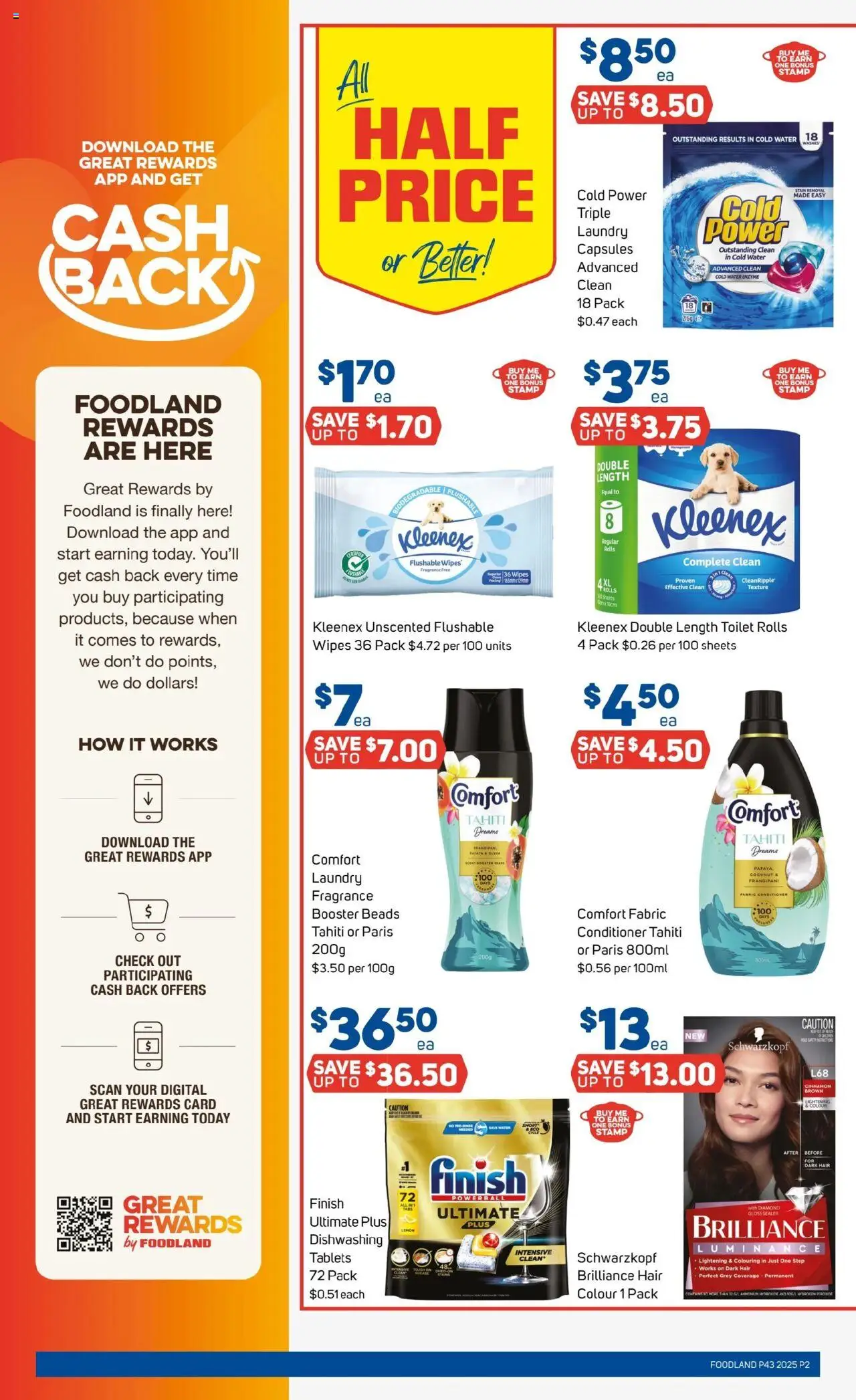 Foodland catalogue - valid from 22.10.2025 | Page: 2 | Products: Toilet, Water, Digital, Laundry