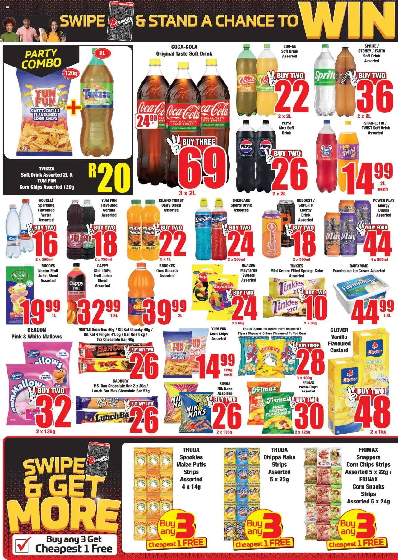 New Boxer catalogue – valid from 09.10.2025 | Page: 4 | Products: Sprite, Chips, Ice cream, Water