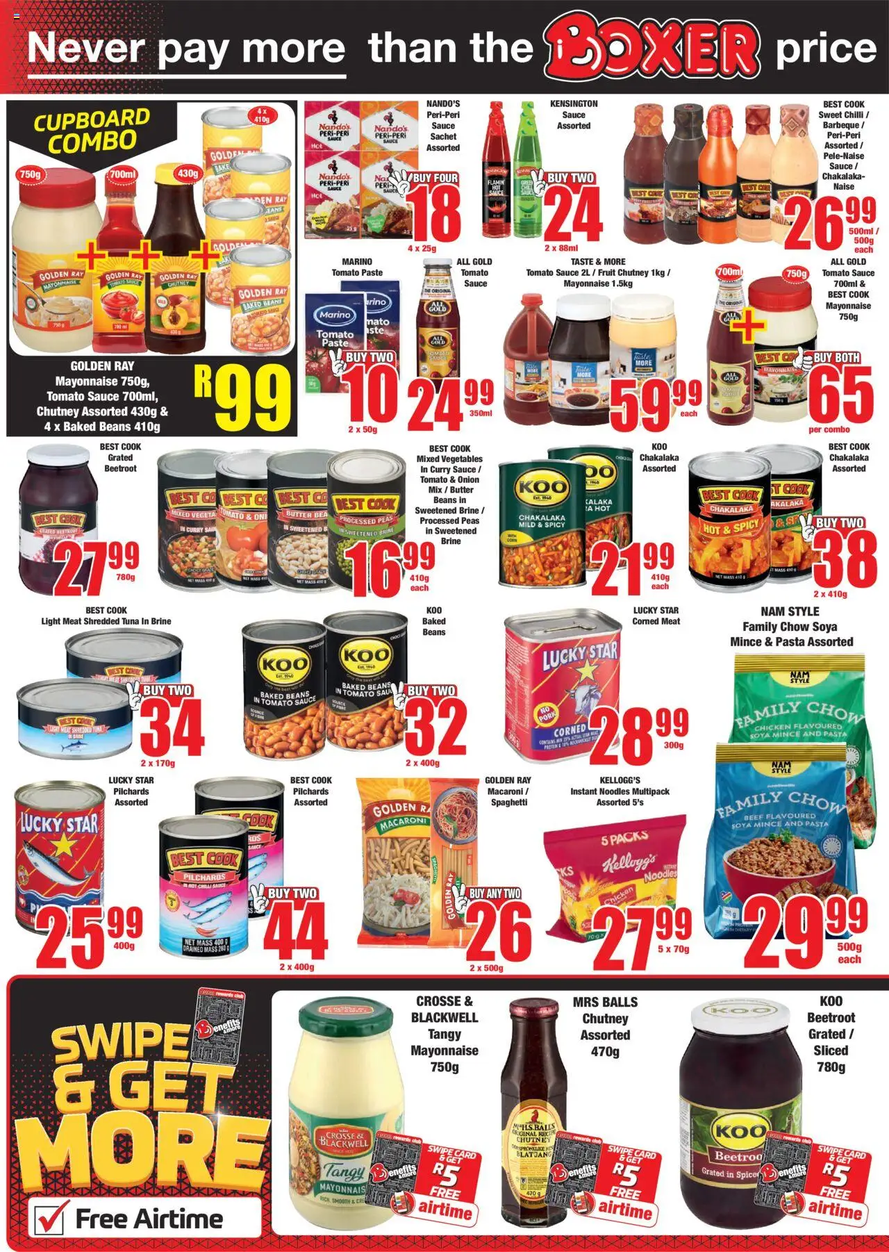 New Boxer catalogue – valid from 09.10.2025 | Page: 6 | Products: Beans, Chutney, Beef, Vegetables