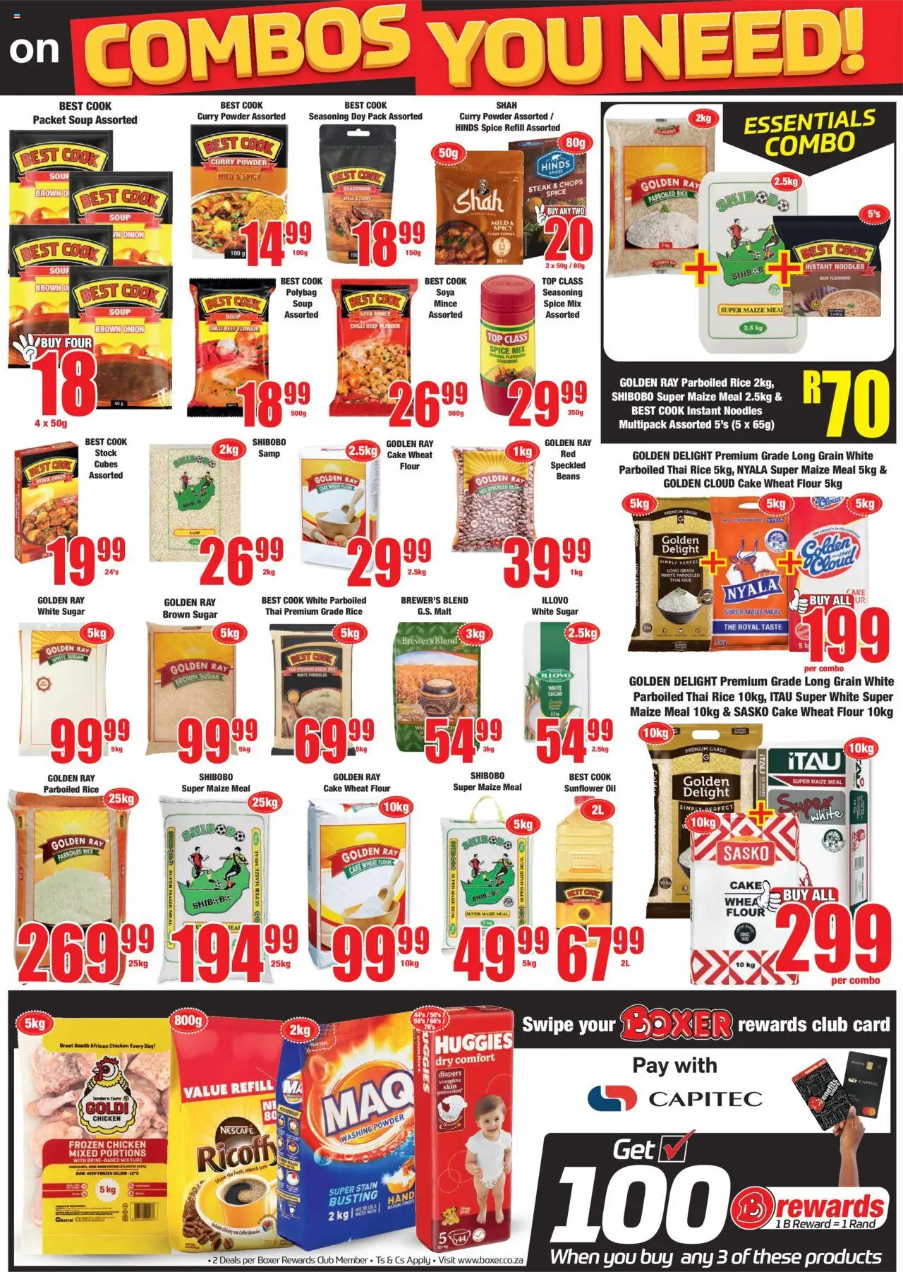 New Boxer catalogue – valid from 09.10.2025 | Page: 7 | Products: Flour, Seasoning, Soya mince, Curry powder
