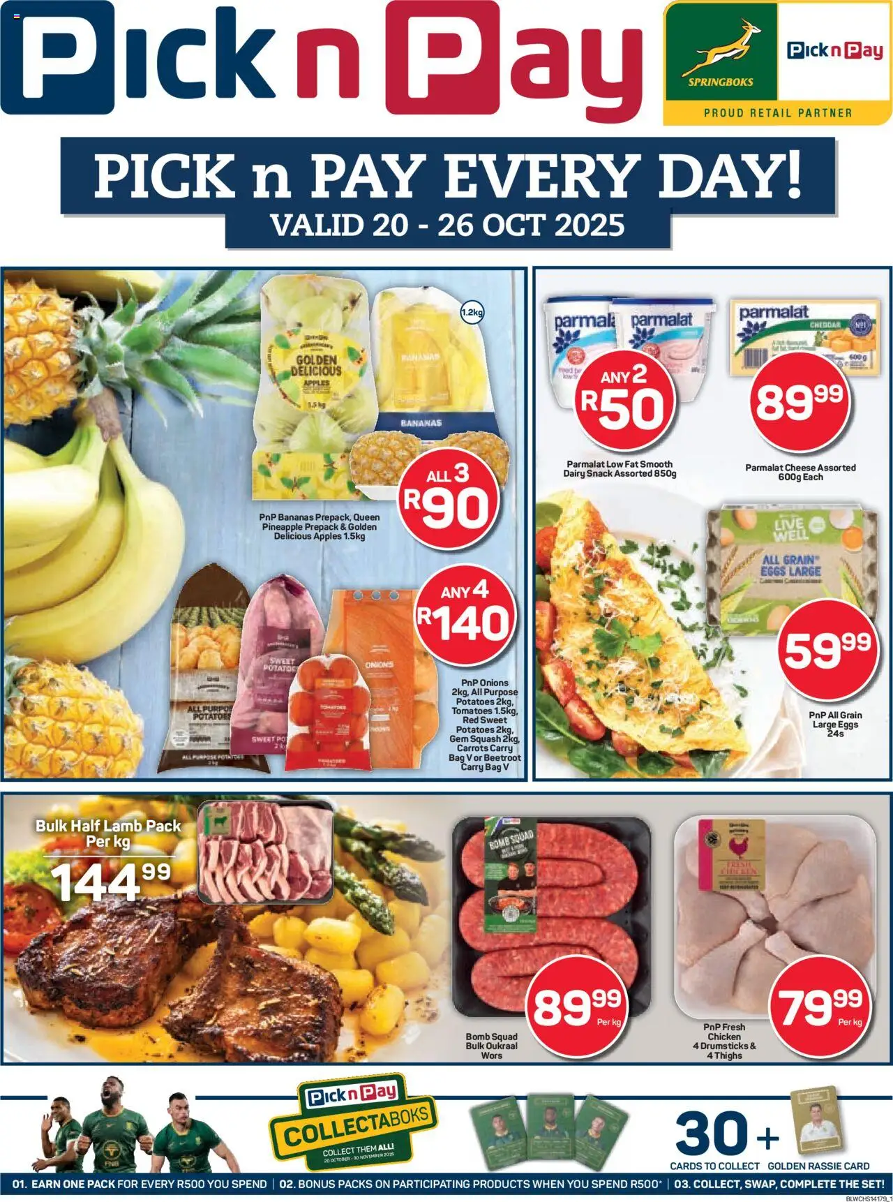 New Pick n Pay catalogue – valid from 20.10.2025 | Page: 1 | Products: Apples, Tomatoes, Bananas, Onions