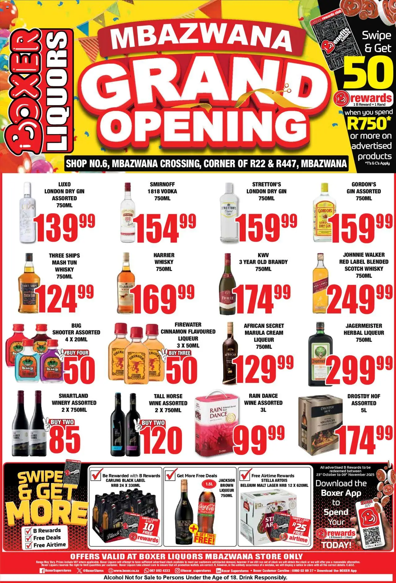 New Boxer catalogue – valid from 10.10.2025 | Page: 2 | Products: Brandy, Gin, Cream, Stock