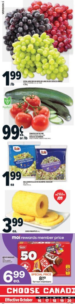 Metro – Montréal from Oct 16, 2025 > weekly specials & deals