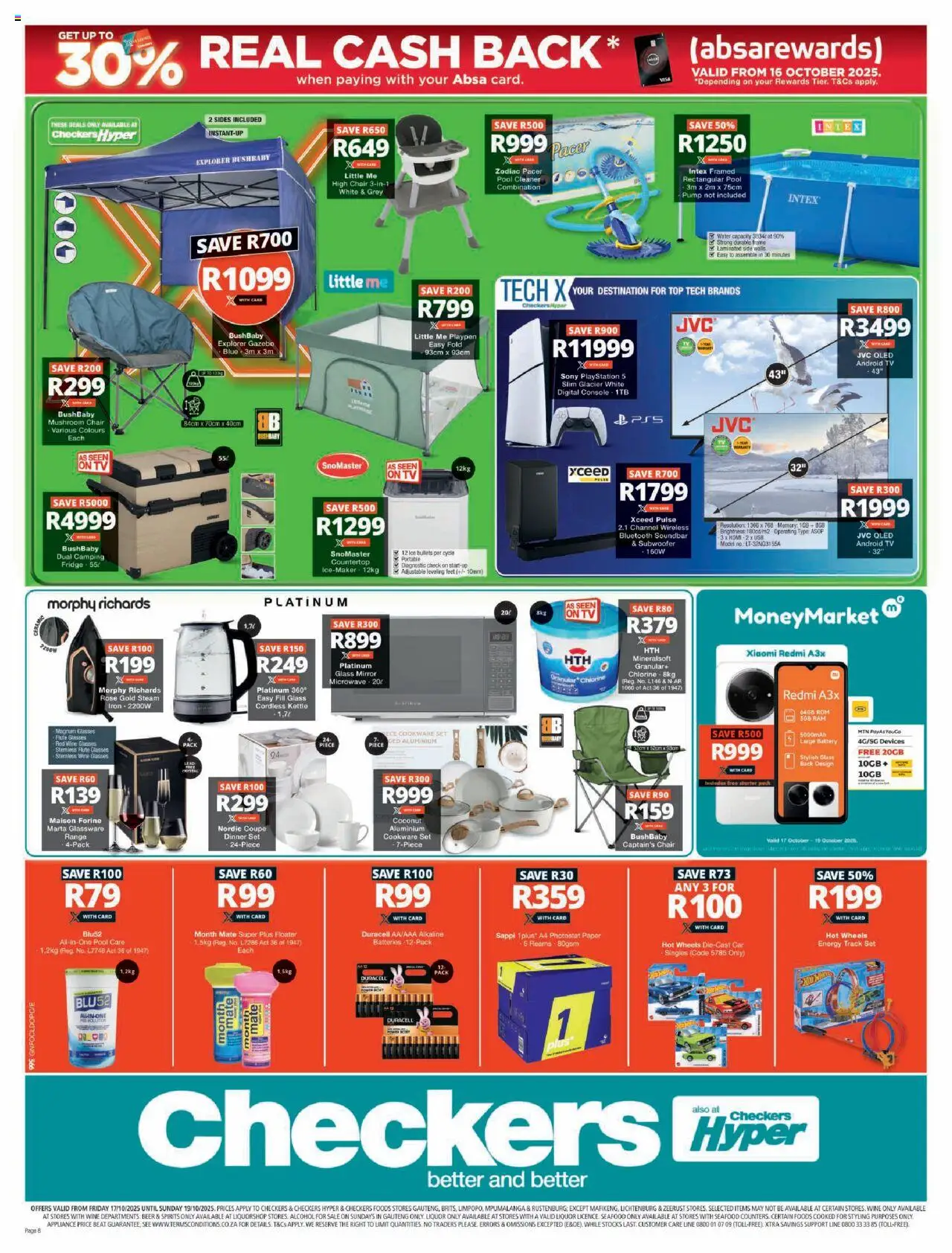 New Checkers catalogue – valid from 17.10.2025 | Page: 8 | Products: Glasses, USB, Wine, Seafood