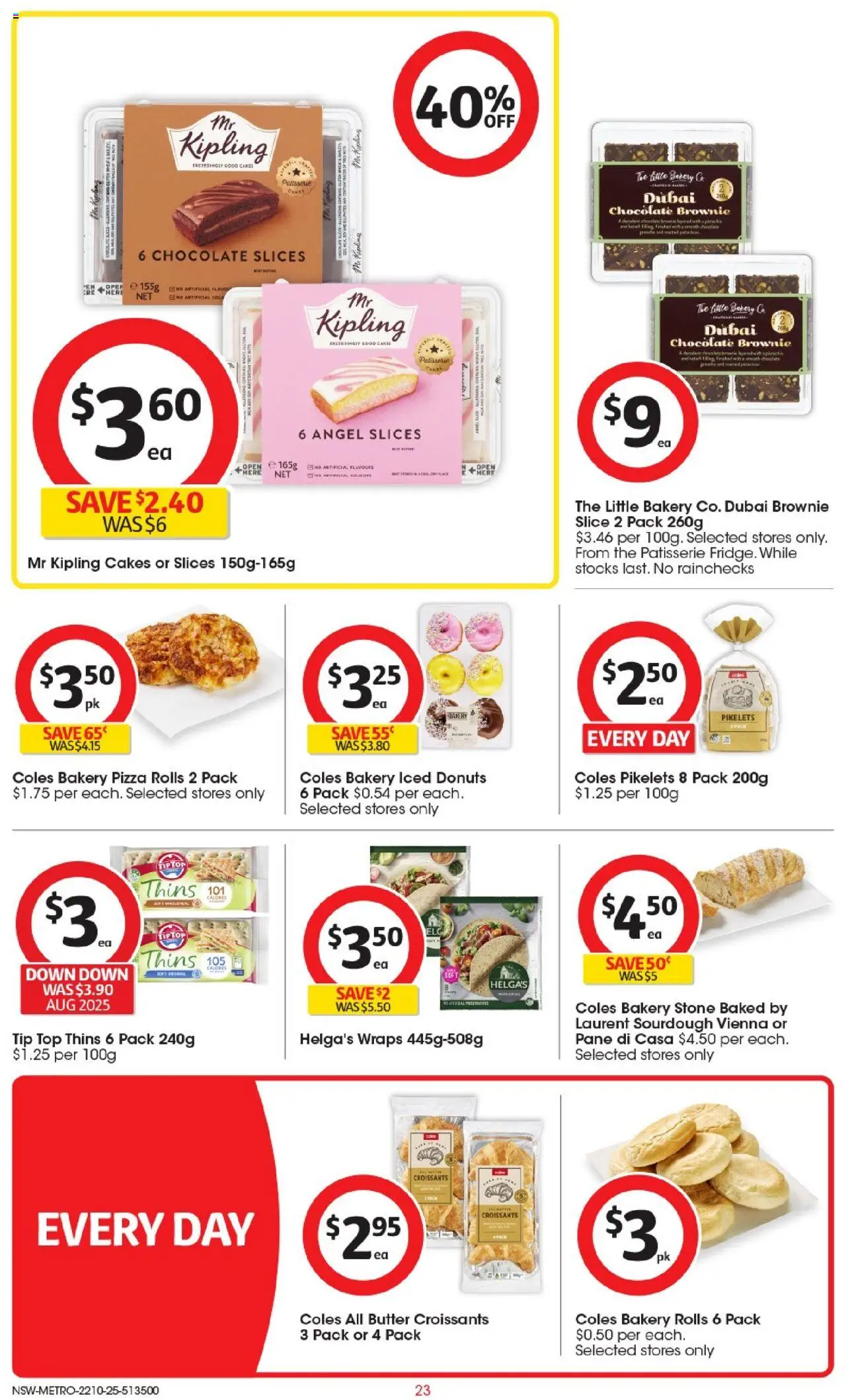 Coles catalogue - valid from 22.10.2025 | Page: 23 | Products: Milk, Pizza, Nuts, Bakery Coles catalogue - valid from 22.10.2025 | Page: 23 | Products: Milk, Pizza, Nuts, Bakery