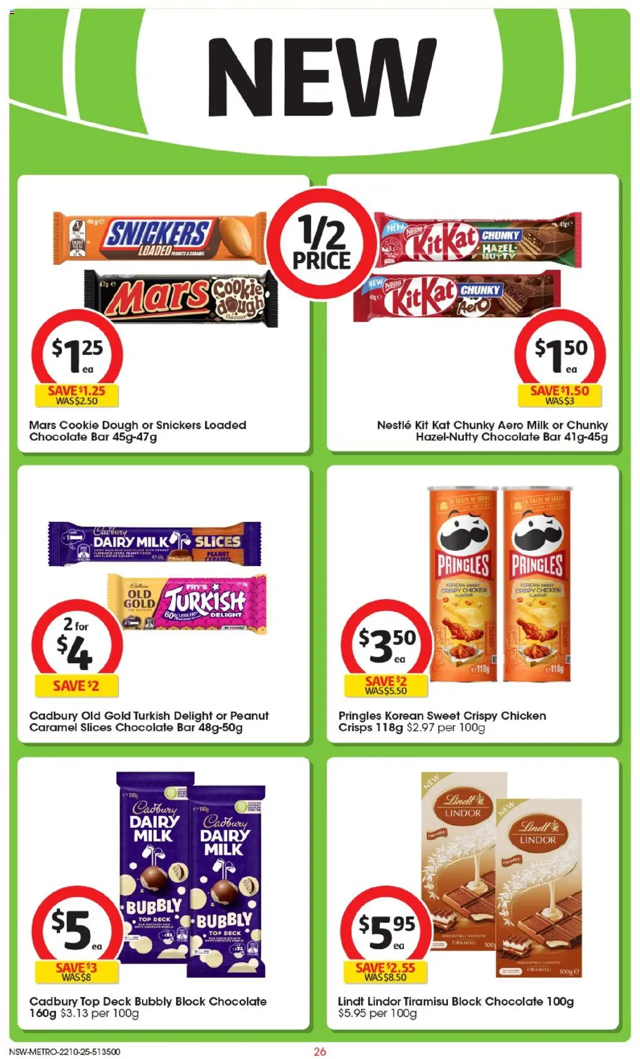 Coles catalogue - valid from 22.10.2025 | Page: 26 | Products: Milk, Dairy, Chocolate, Chicken Coles catalogue - valid from 22.10.2025 | Page: 26 | Products: Milk, Dairy, Chocolate, Chicken