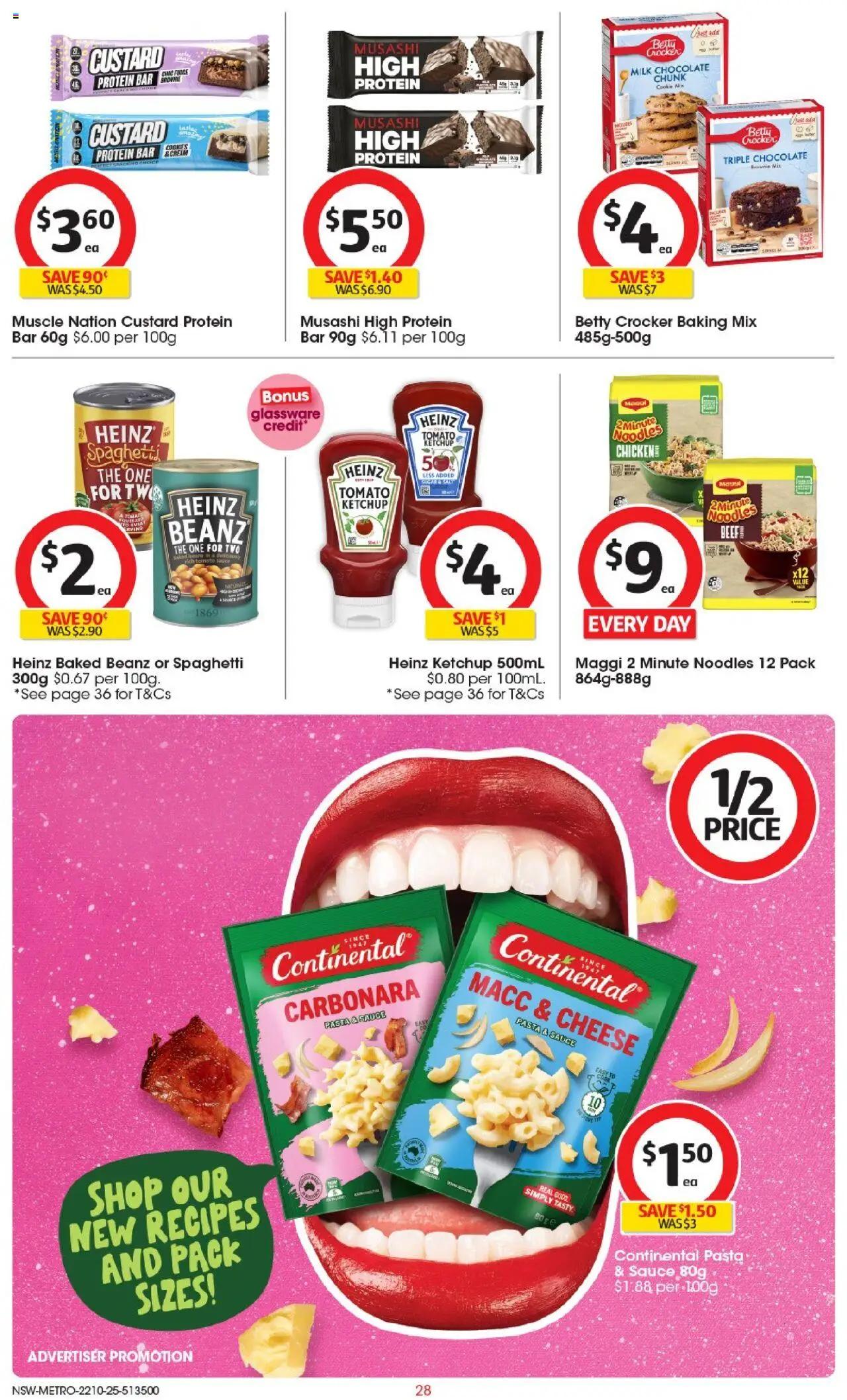 Coles catalogue - valid from 22.10.2025 | Page: 28 | Products: Milk, Chocolate, Pasta, Ketchup Coles catalogue - valid from 22.10.2025 | Page: 28 | Products: Milk, Chocolate, Pasta, Ketchup