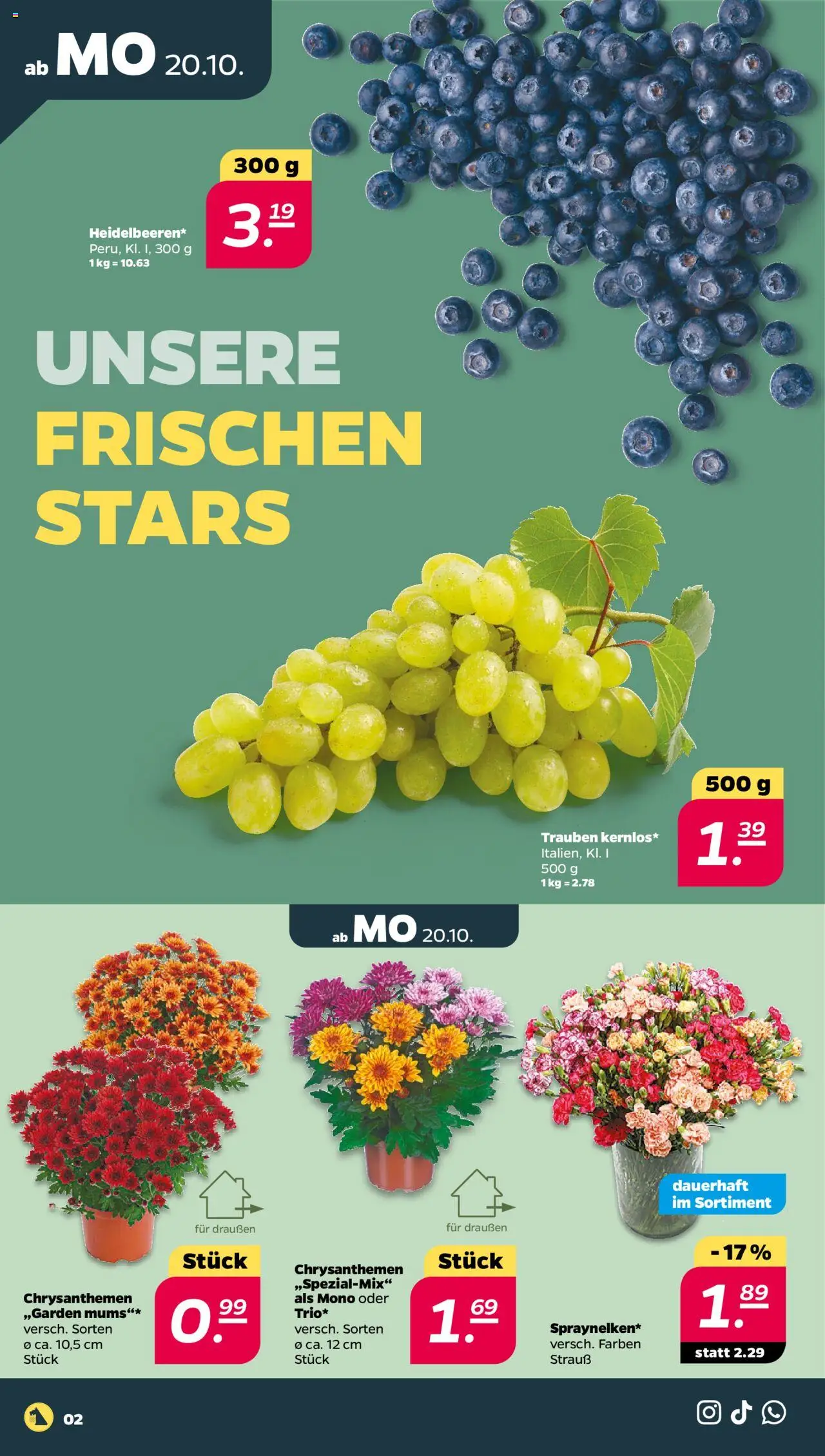 Netto Prospekt 	 – gültig ab 20.10.2025 | Seite: 2 | Produkte: Trauben