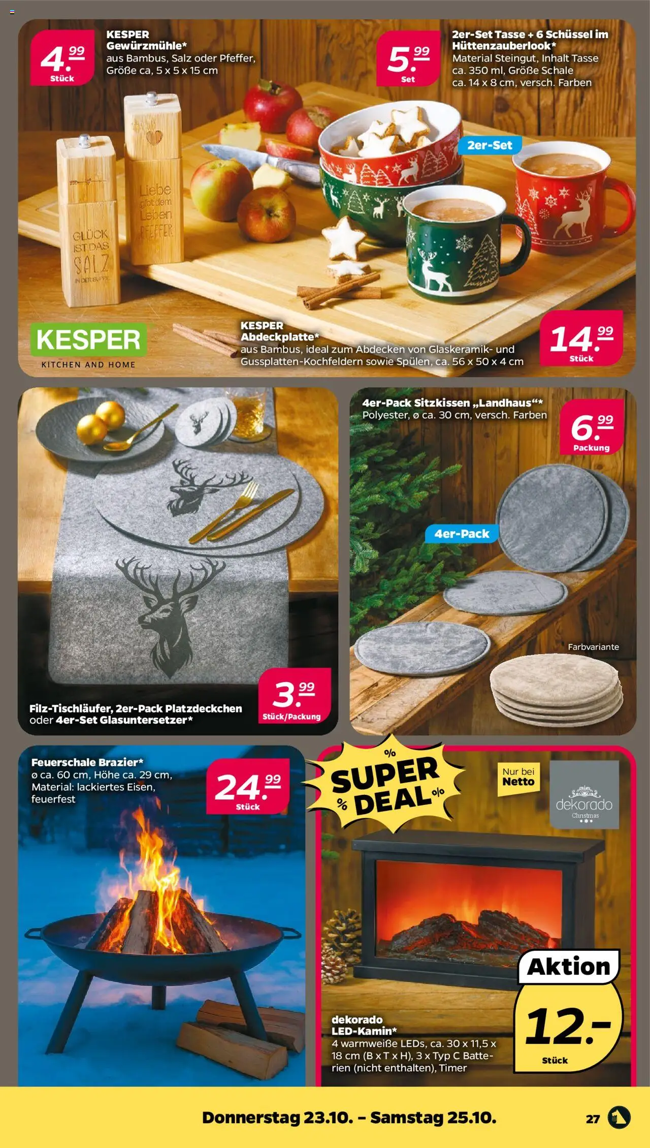 Netto Prospekt – gültig ab 20.10.2025 | Seite: 29 | Produkte: Salz, Pfeffer Netto Prospekt – gültig ab 20.10.2025 | Seite: 29 | Produkte: Salz, Pfeffer