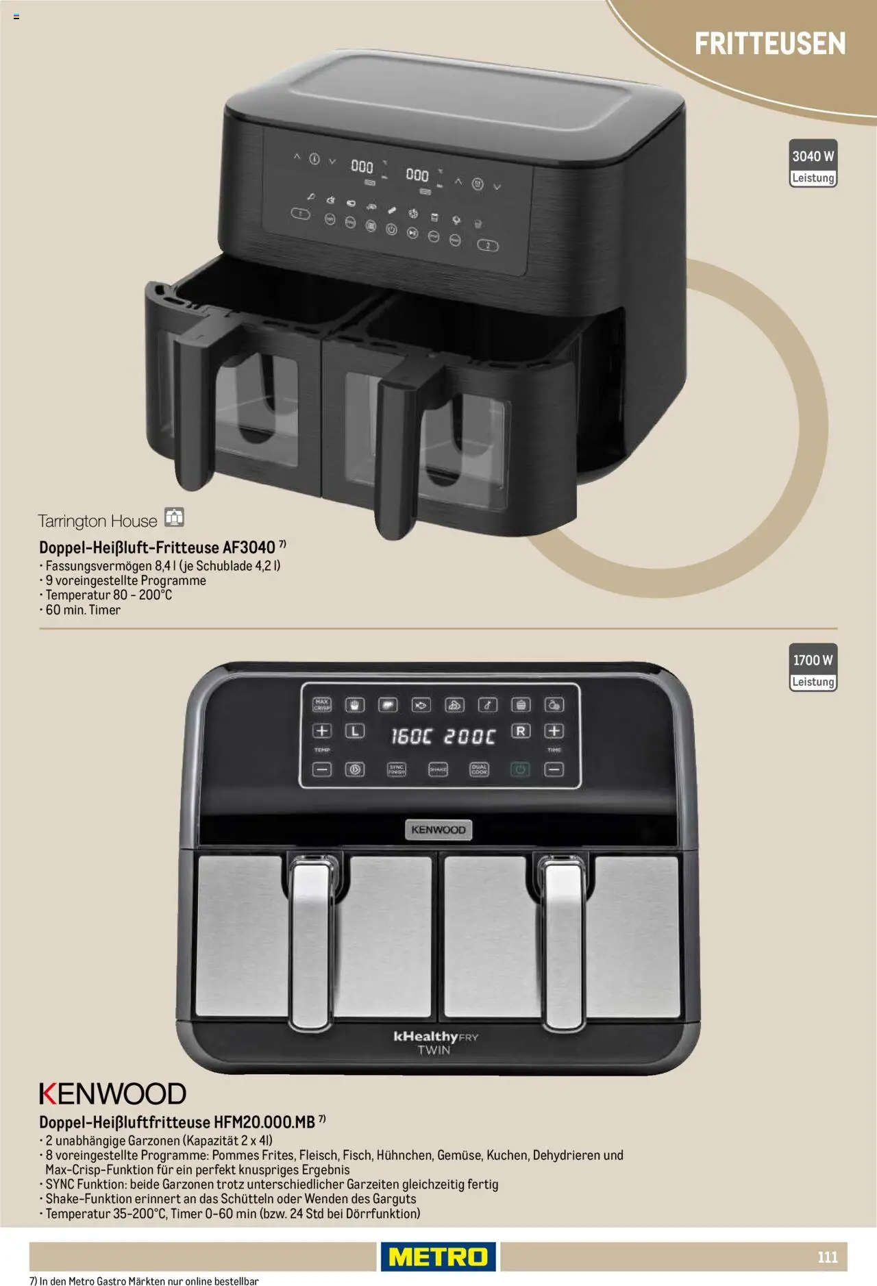 Metro Non Food Sortiment – gültig ab 01.10.2025 | Seite: 111 | Produkte: Pommes