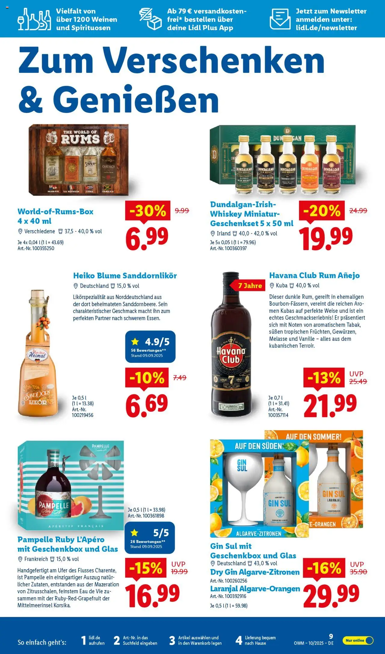 Lidl Wein & Spirituosen im Onlineshop – gültig ab 01.10.2025 | Seite: 9 | Produkte: Likör, Rum, Gin, Whiskey Lidl Wein & Spirituosen im Onlineshop – gültig ab 01.10.2025 | Seite: 9 | Produkte: Likör, Rum, Gin, Whiskey
